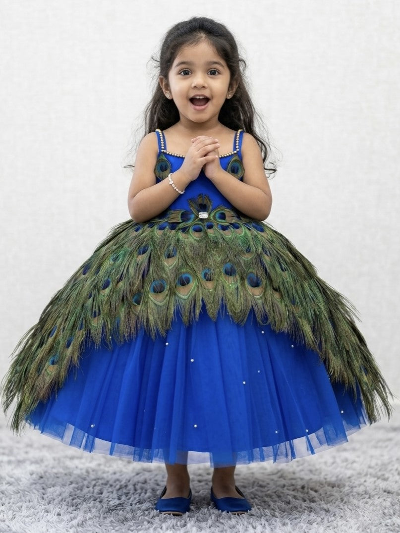 Royal Peacock Princess Gown 2-3Y