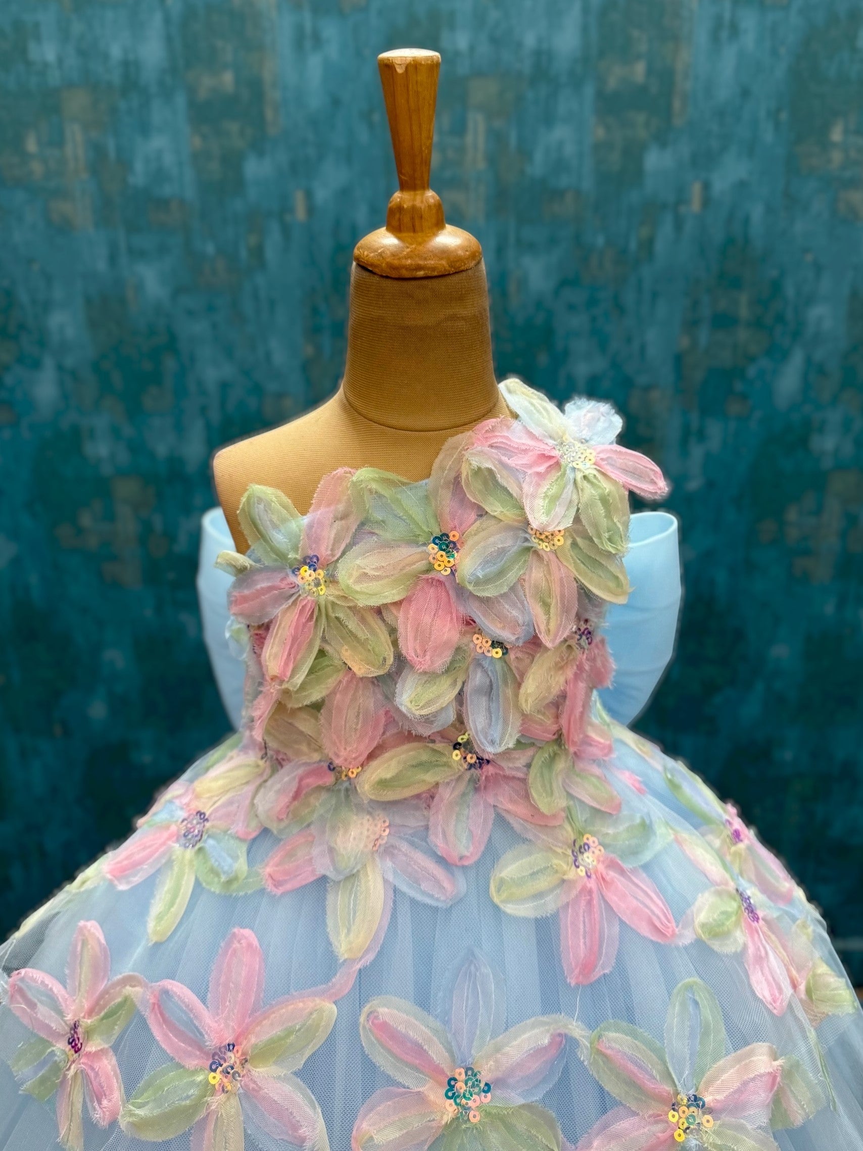 Pastel Petal Princess Dress