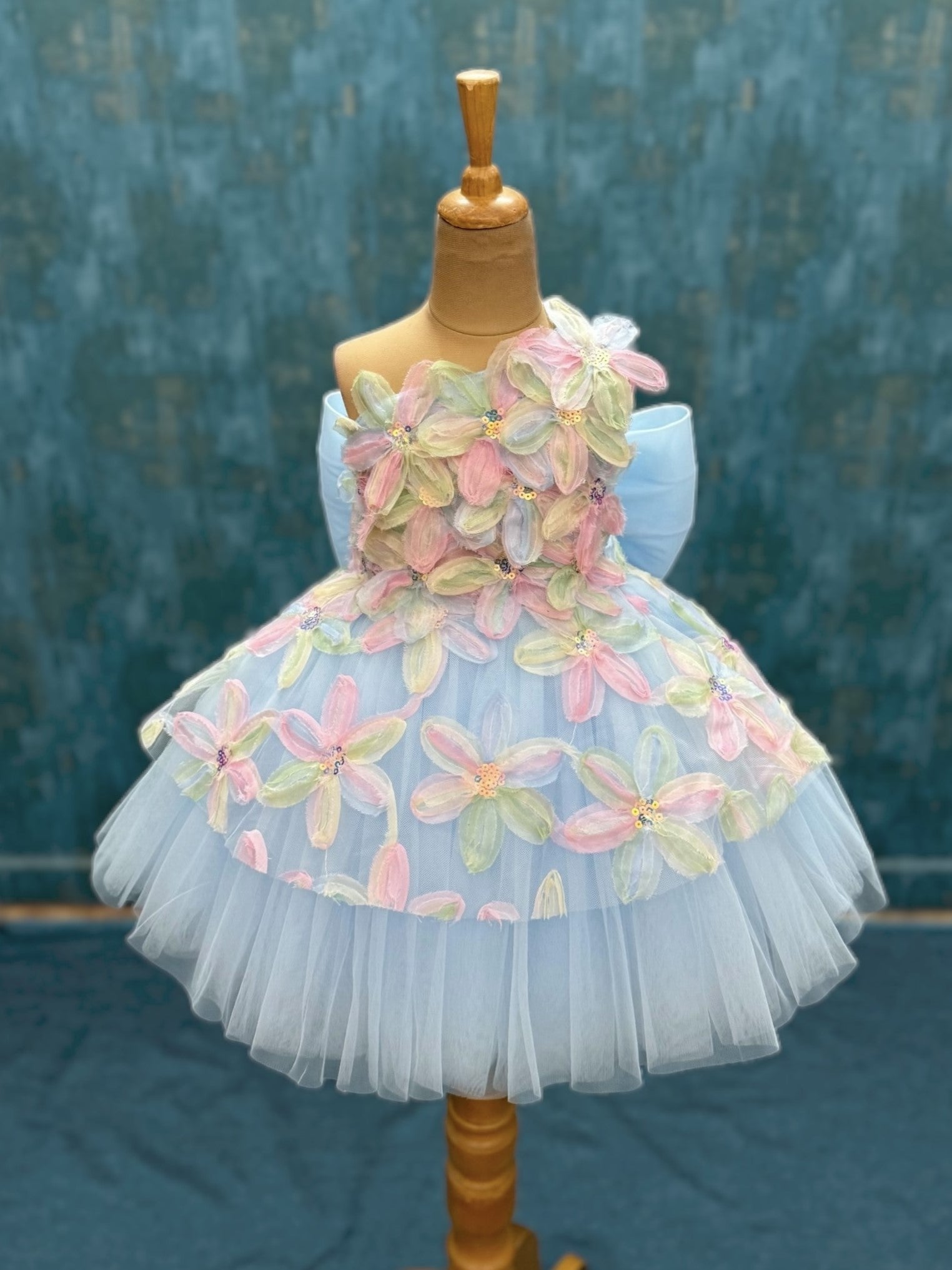 Pastel Petal Princess Dress
