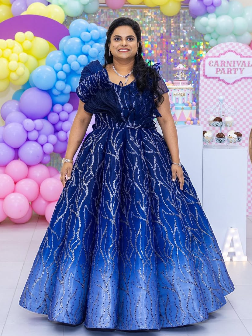 Blue Stardust Majesty Dress