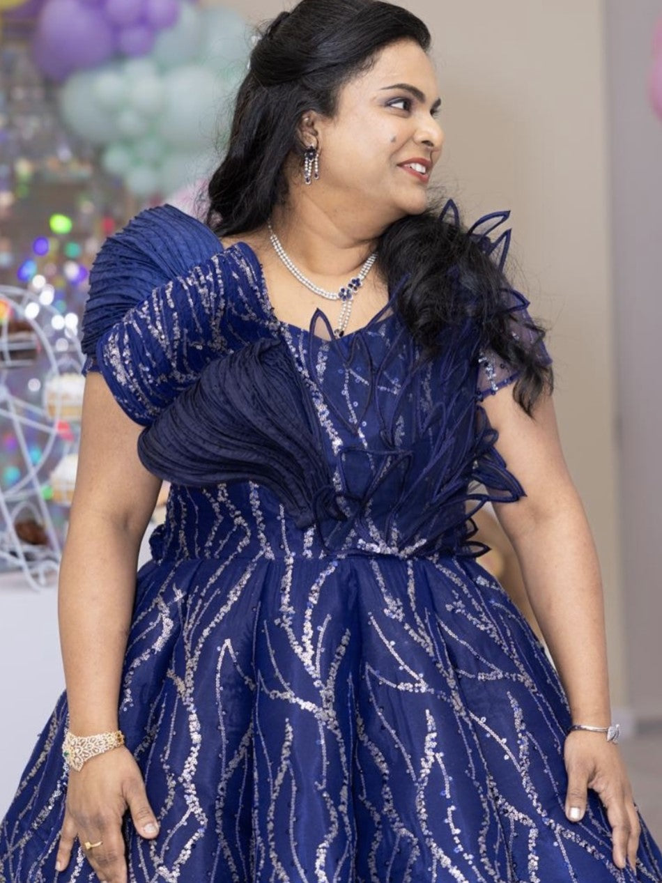 Blue Stardust Majesty Dress