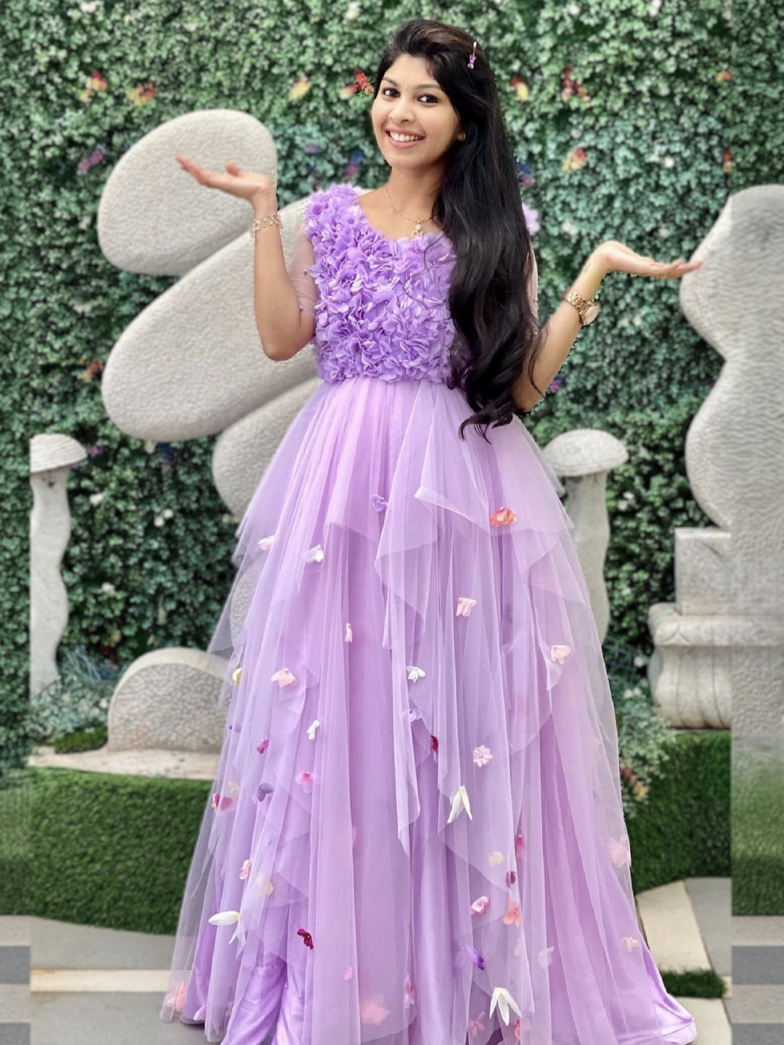 Floral Drift Princess Dress