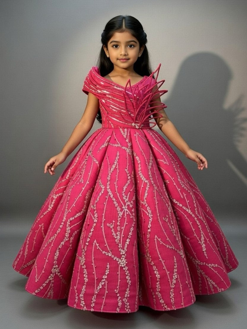 Pink Petal Couture Dress