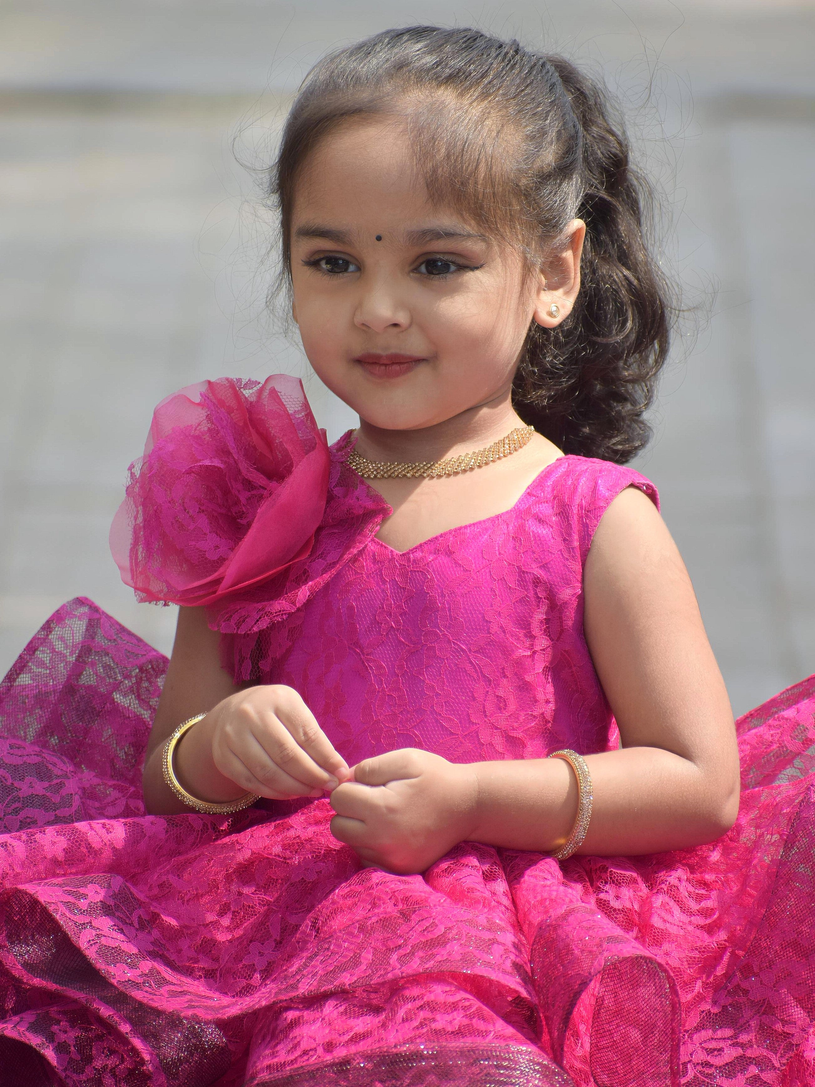 Luxury Designer Kids Wear Online, Blossom Charm Designer Party Dress