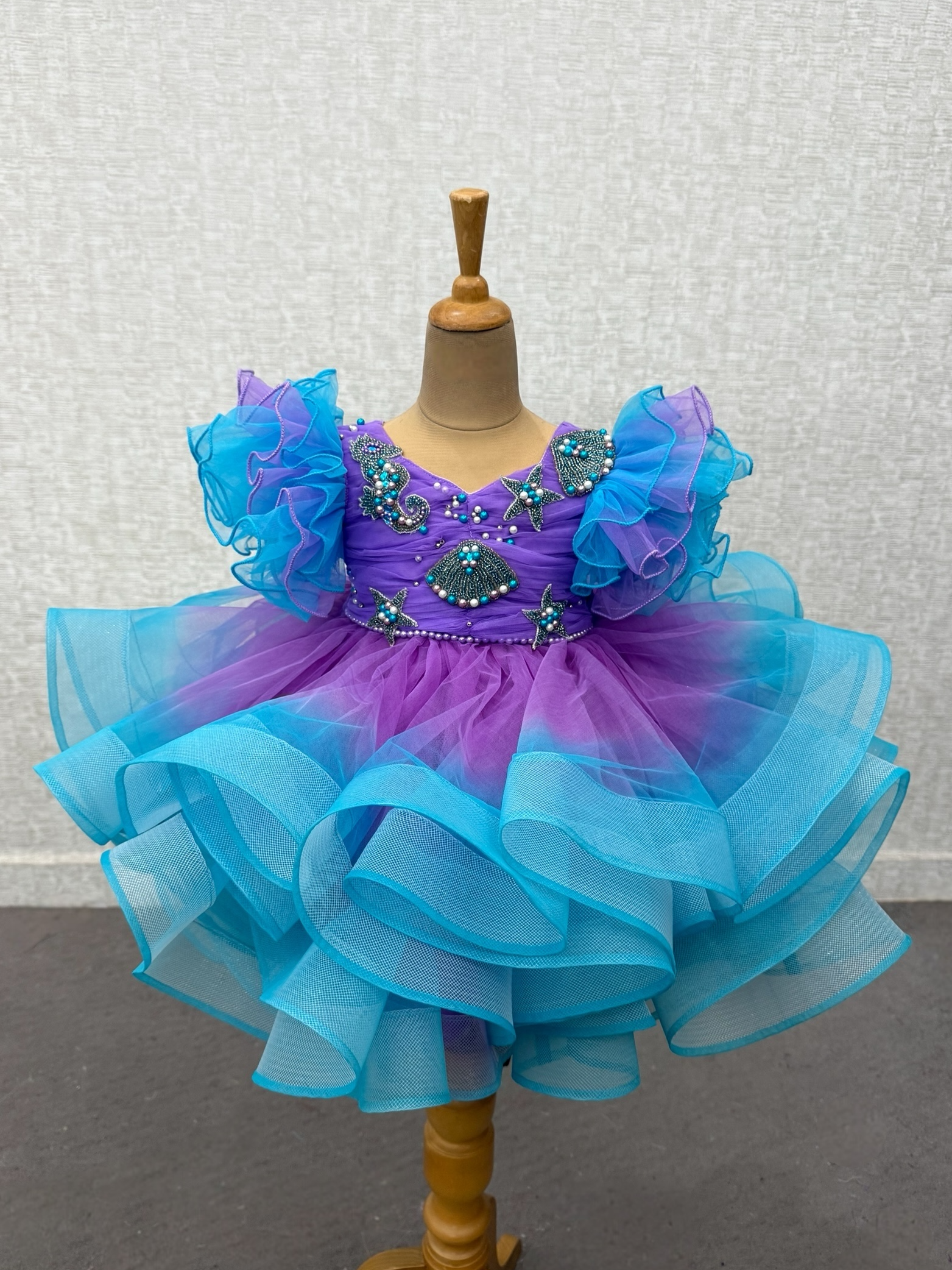 Kids Birthday Frocks Online, Mermaid Theme Birthday Dress