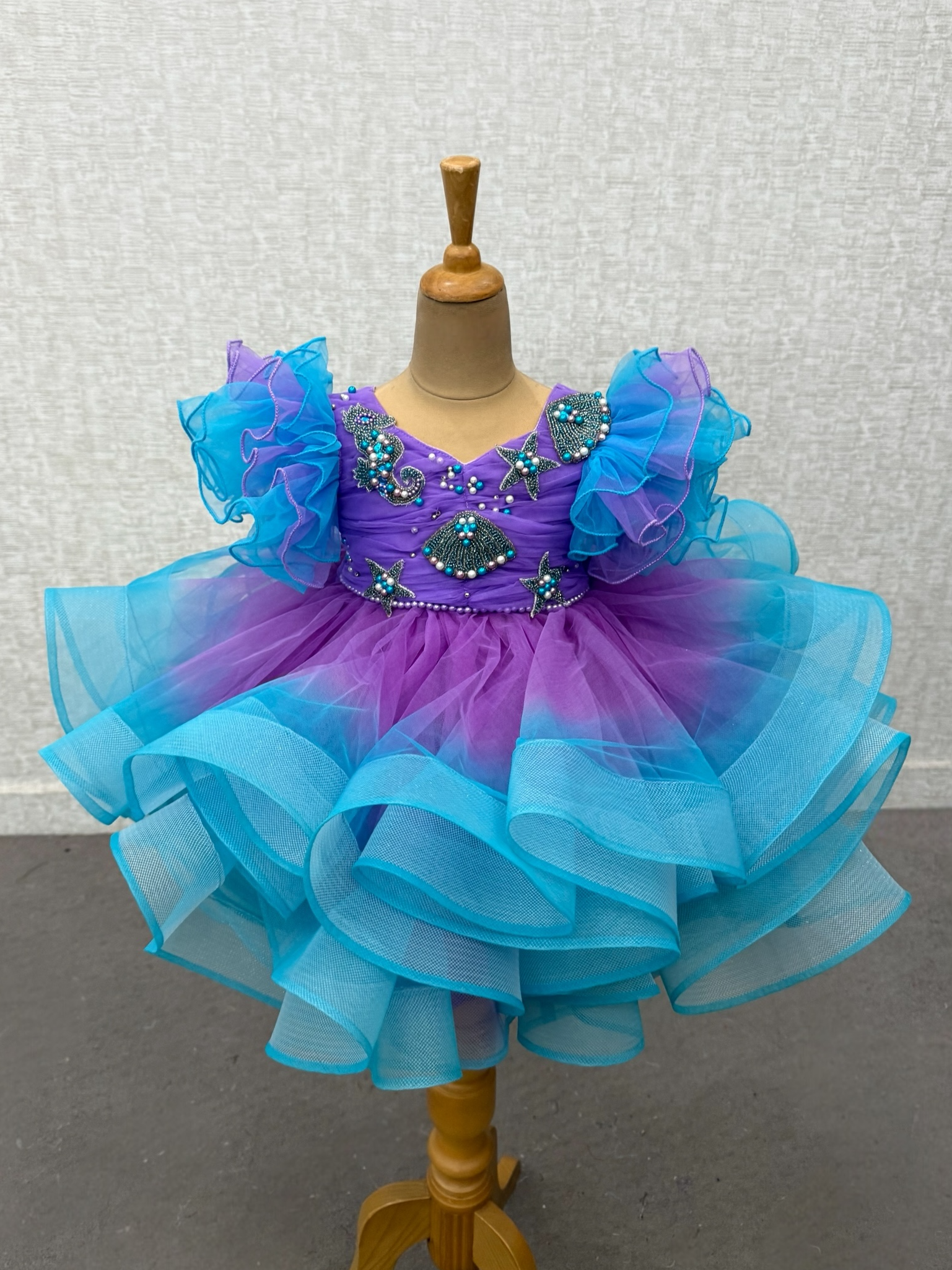 Kids Birthday Frocks Online, Mermaid Theme Birthday Dress