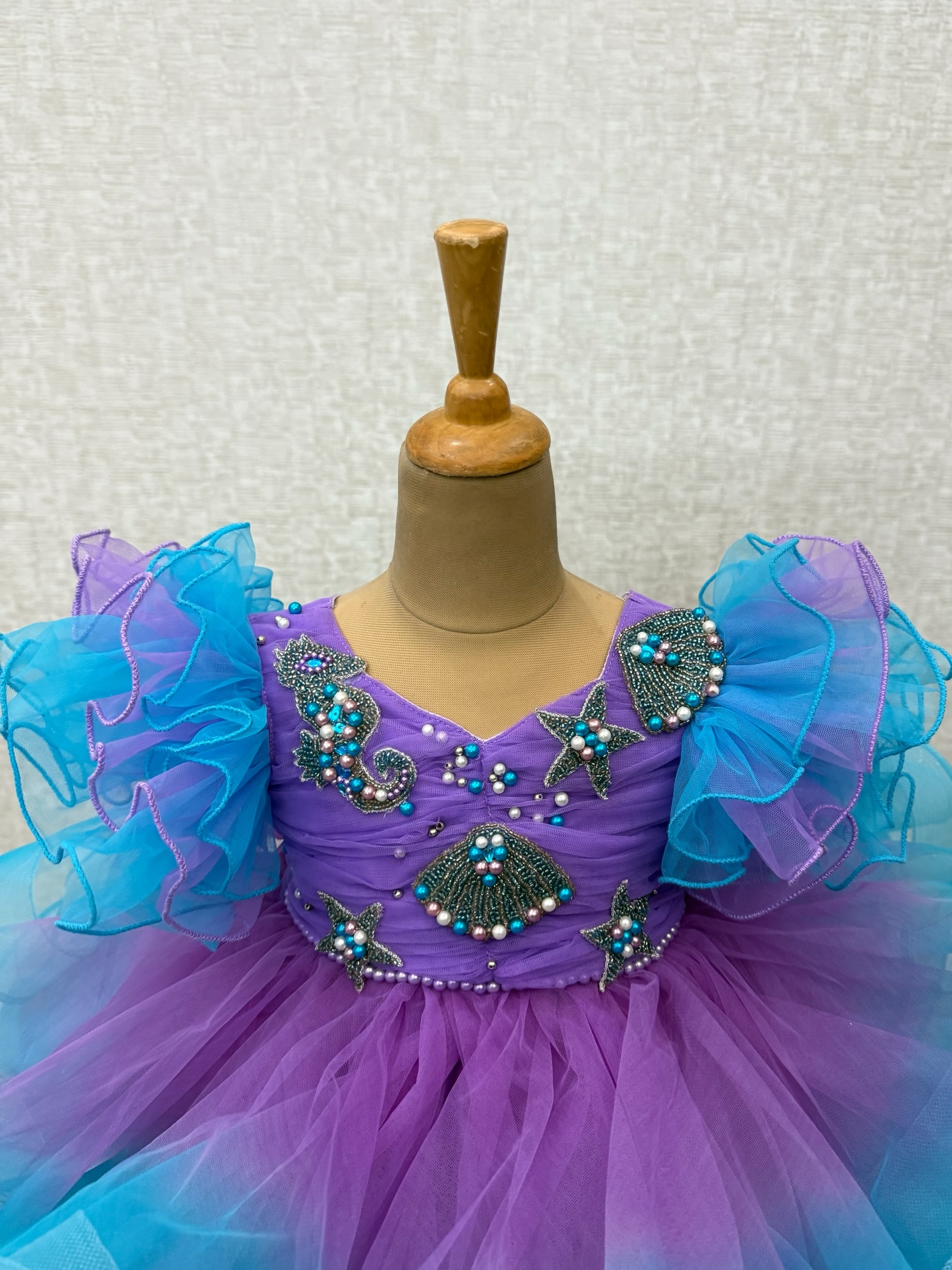 Kids Birthday Frocks Online, Mermaid Theme Birthday Dress