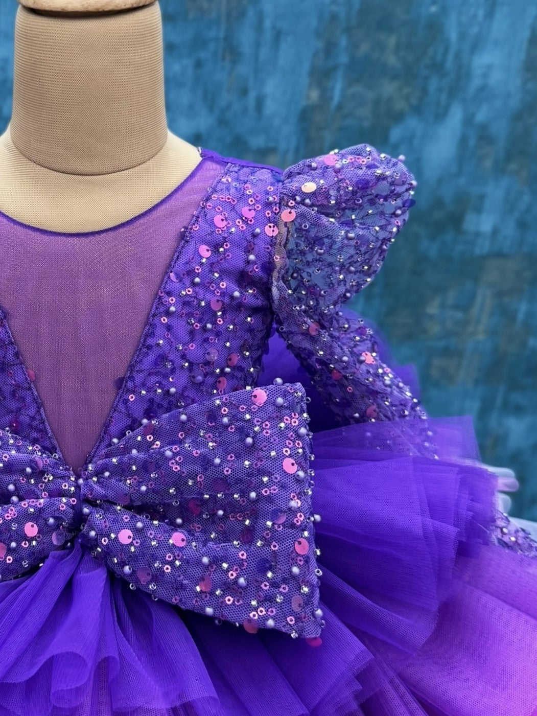 Tri-Violet Twilight Couture