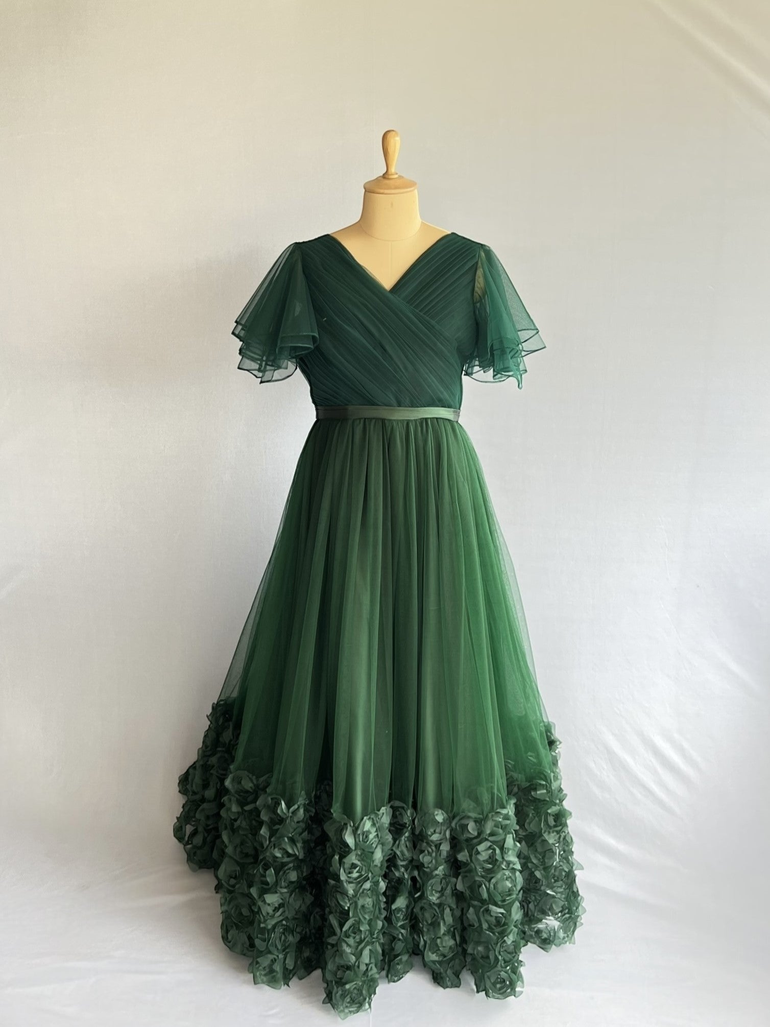 Verdant Blossom Grace Gown