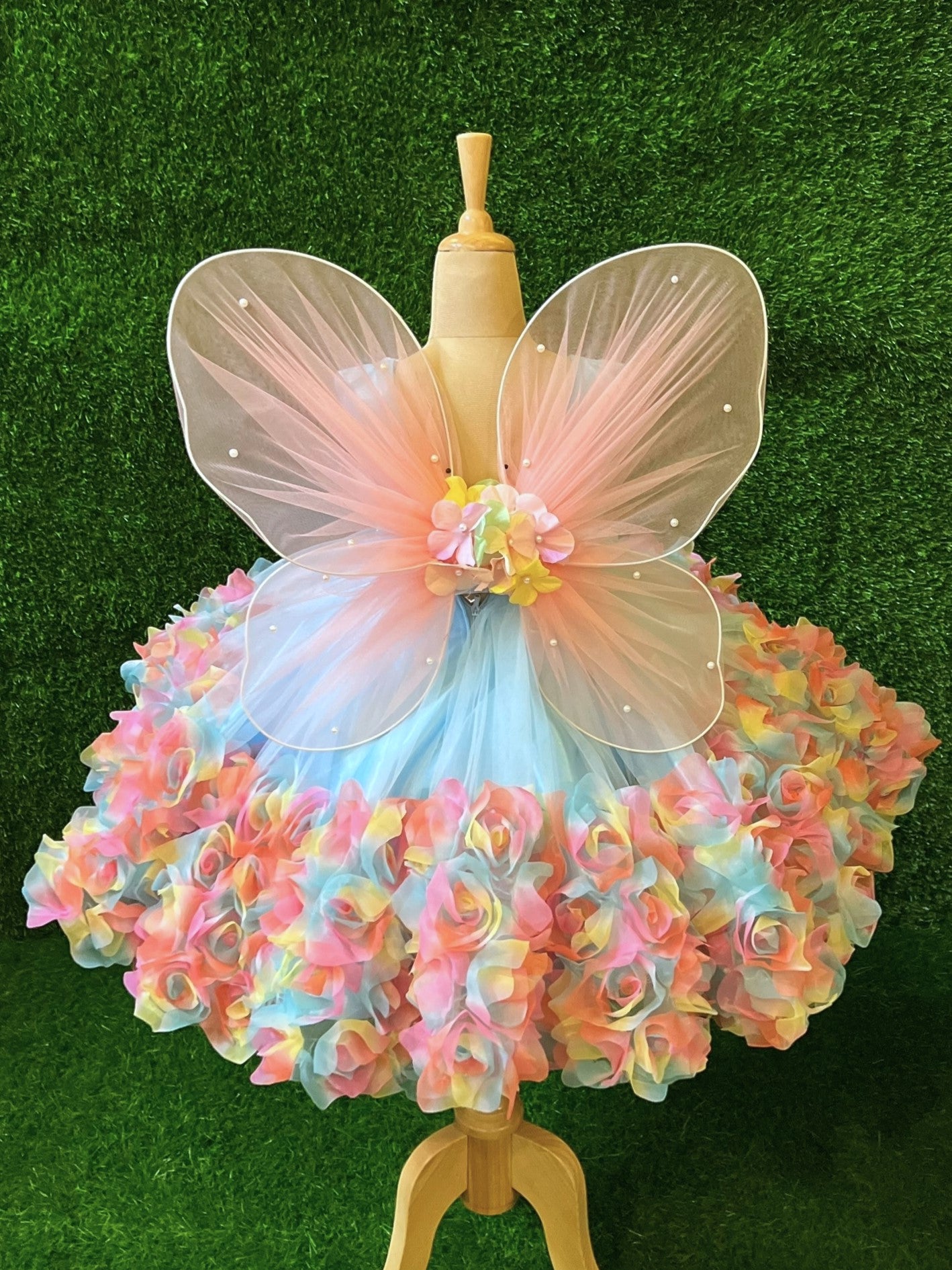 Enchanted Pastel Rose Fairy Gown
