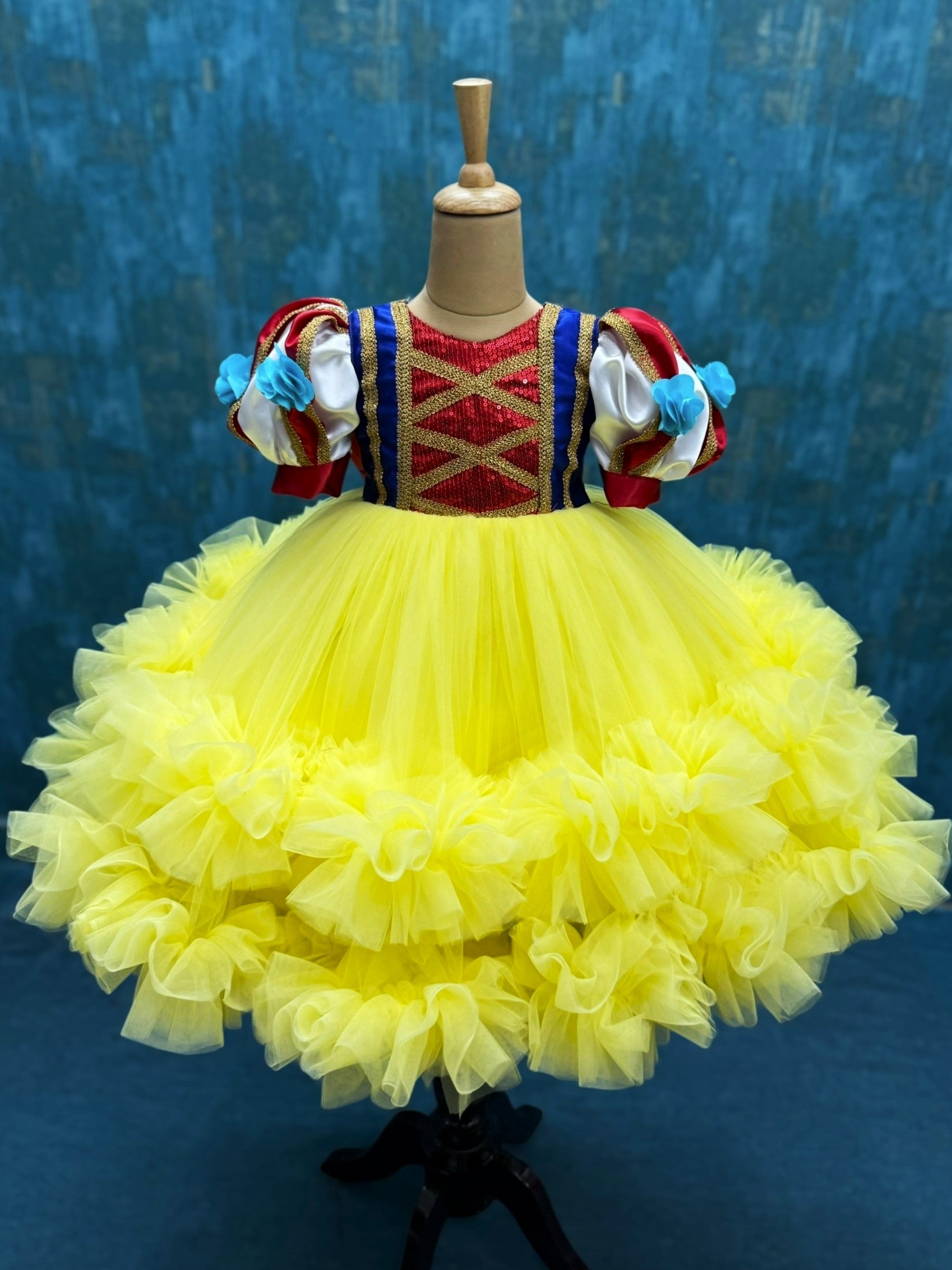 Golden Orchard Ruby Charm Princess Ball Gown