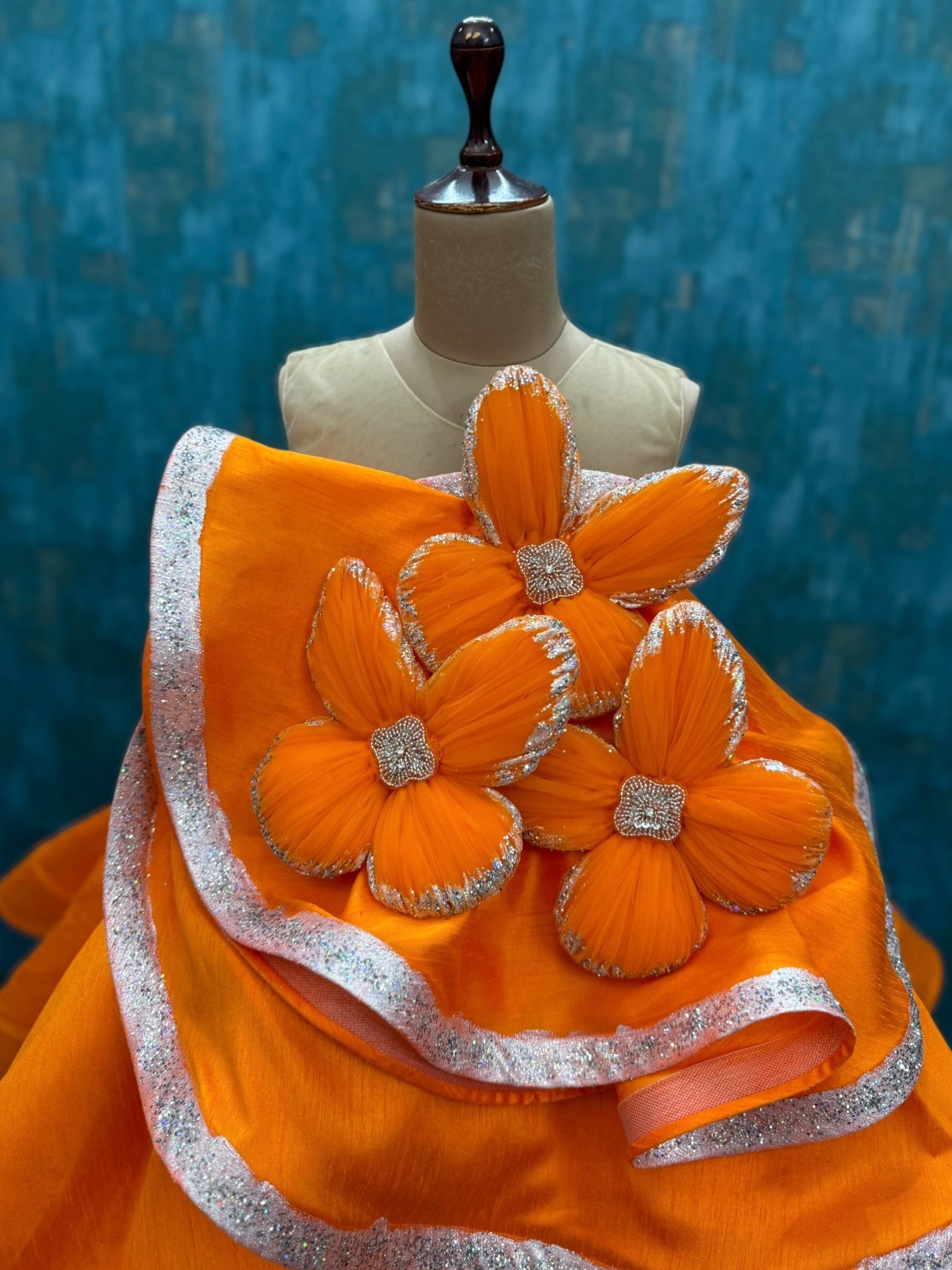 Autumn Sunflower Charm Couture Gown