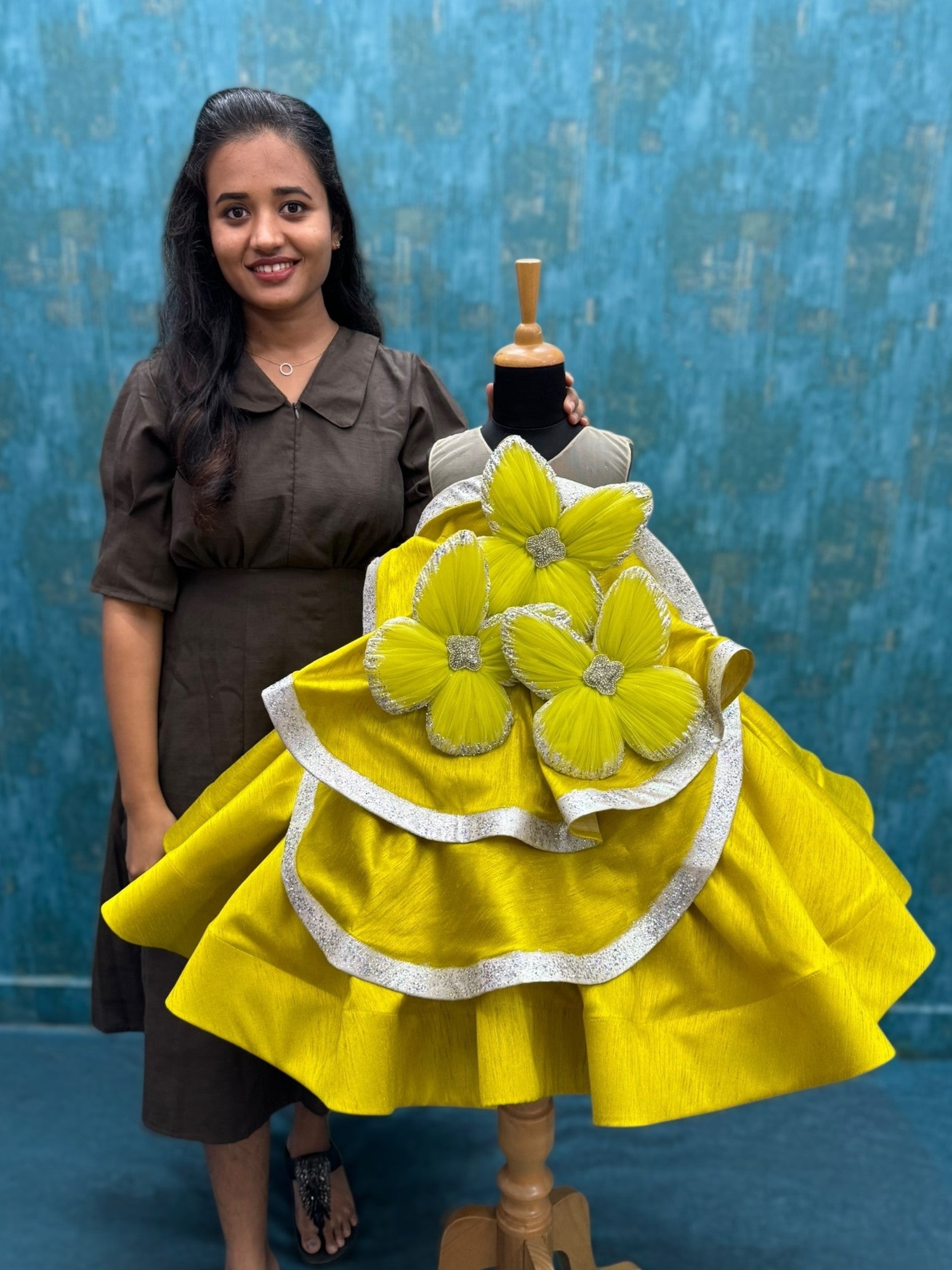 Lemon Zest Bloom Enchanted Couture Celebration Gown