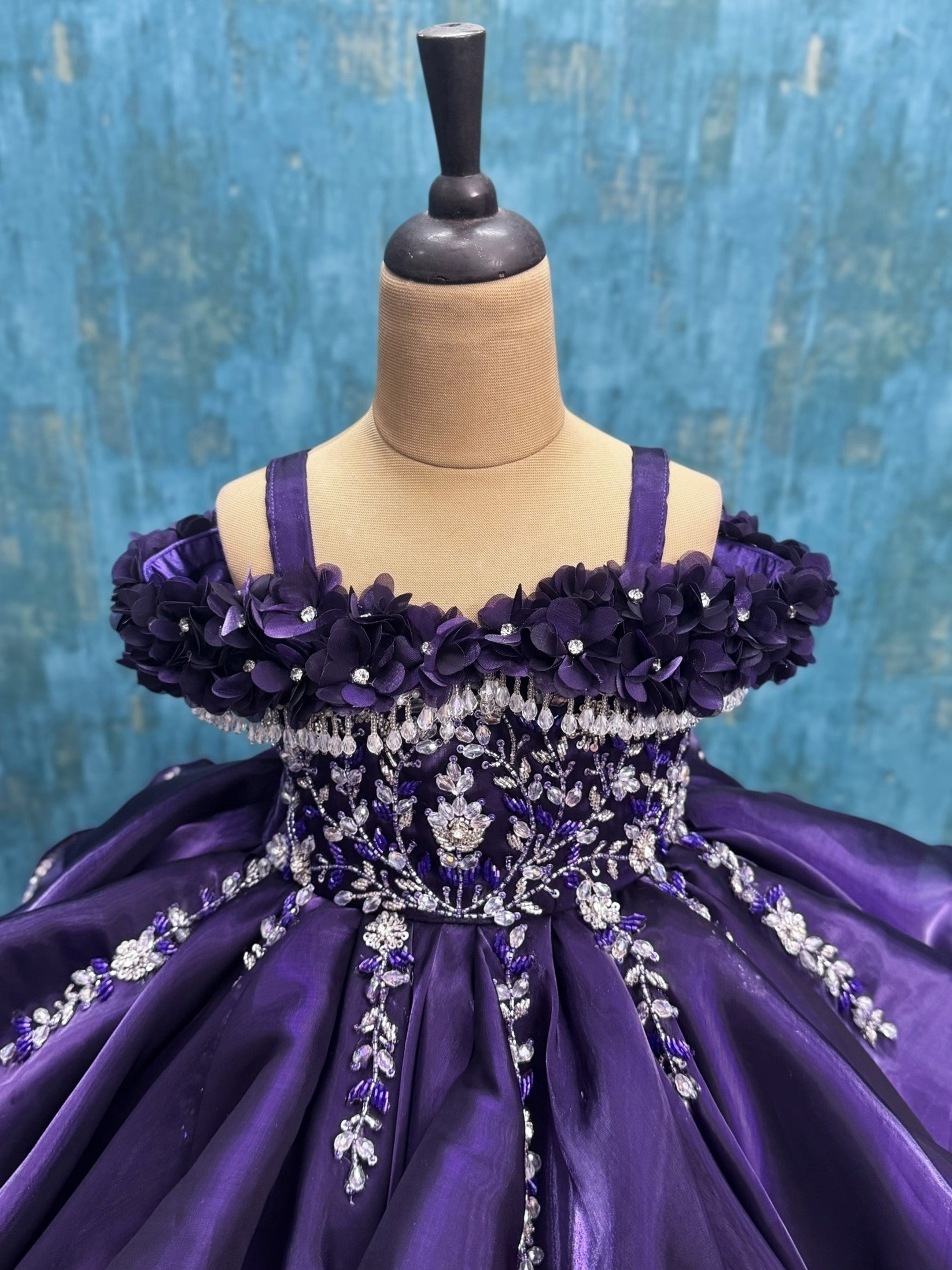 Purple Layer Jimmy chu sequins Ball Gown
