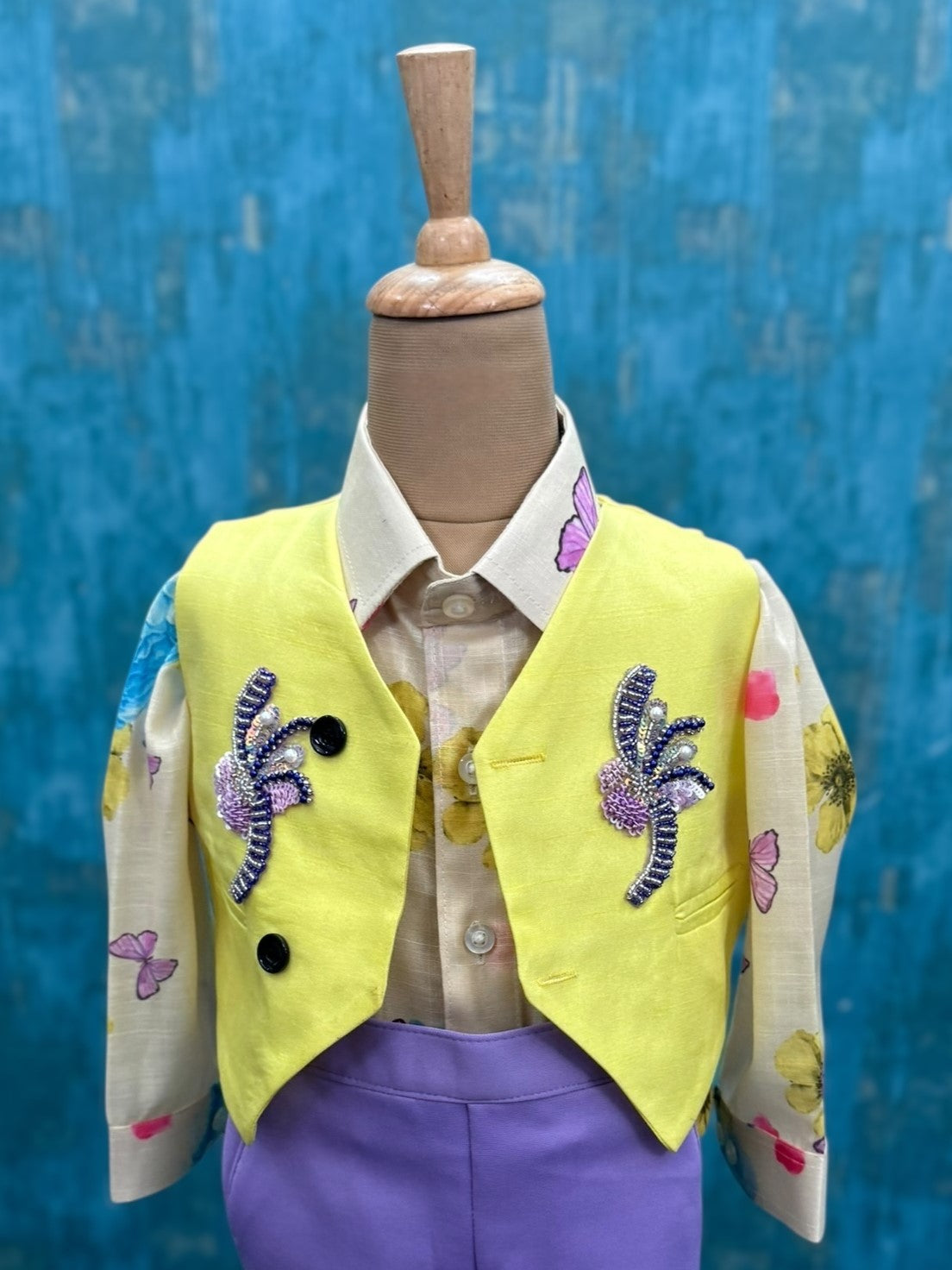 Lilac Lemon Couture Blazer Ensemble