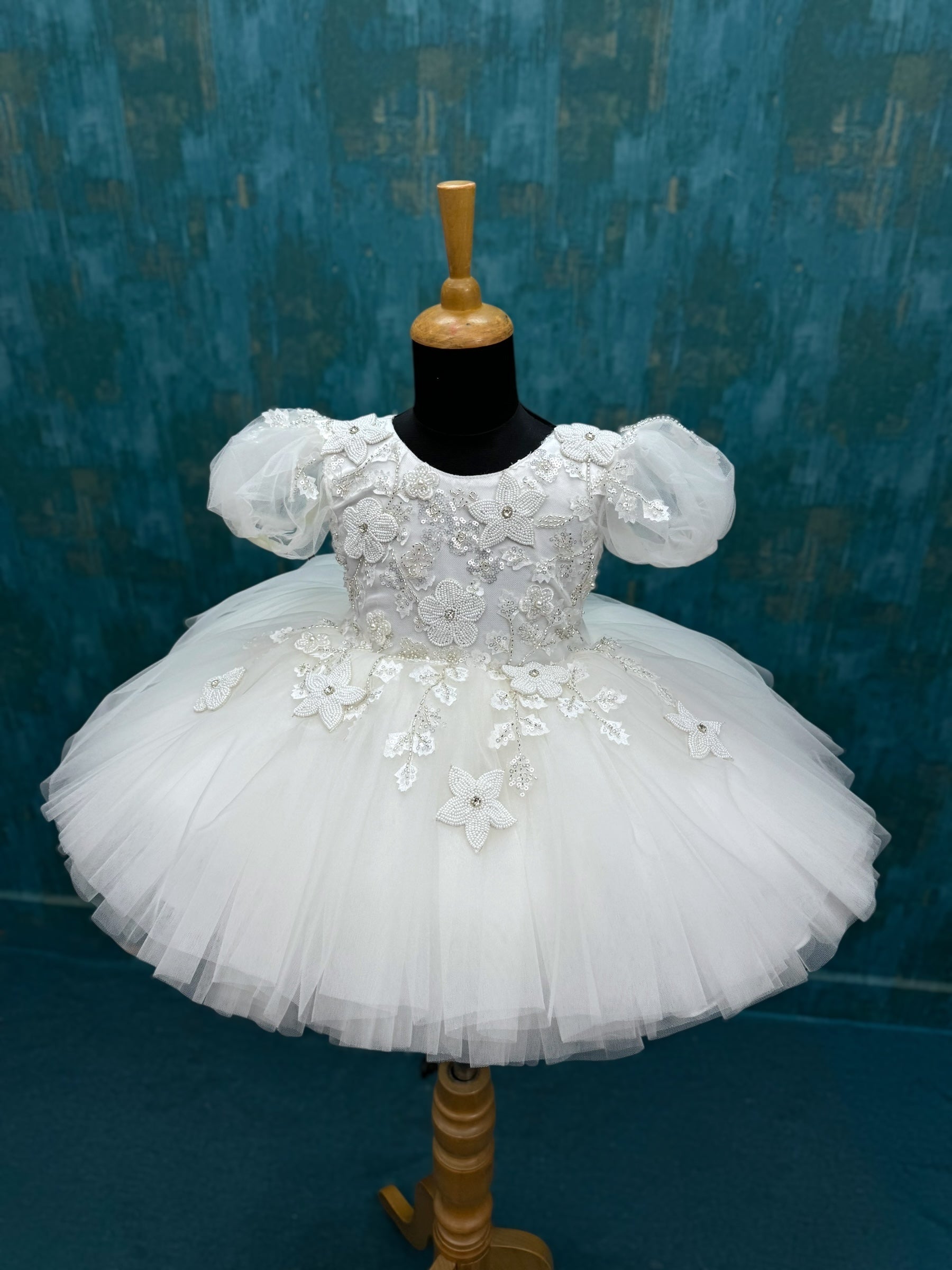 Angel Mist Floral Pearl work Royal Princess Occasion Dress