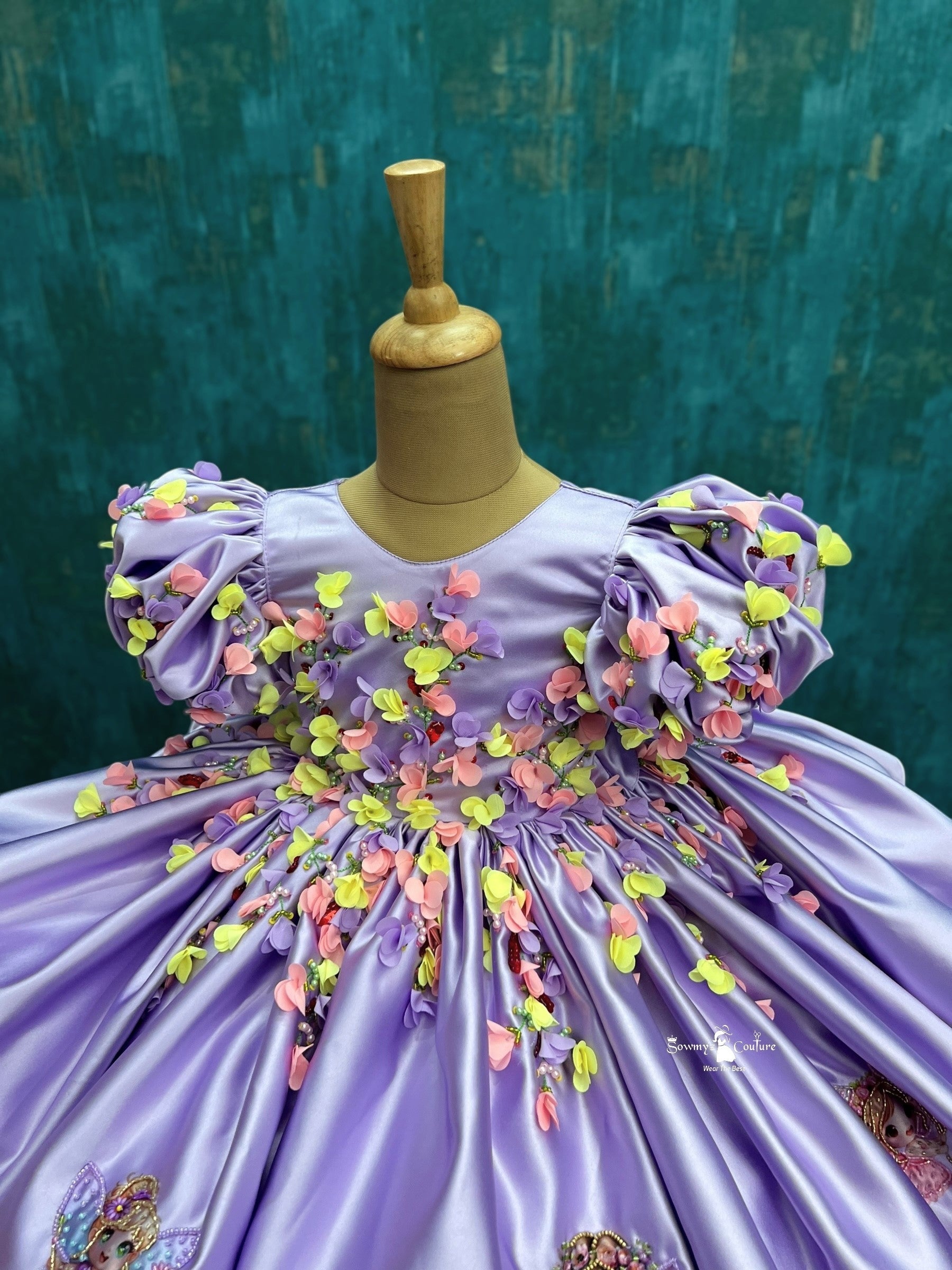 Lavender Petal Whisper Garden Fairy Party Dress