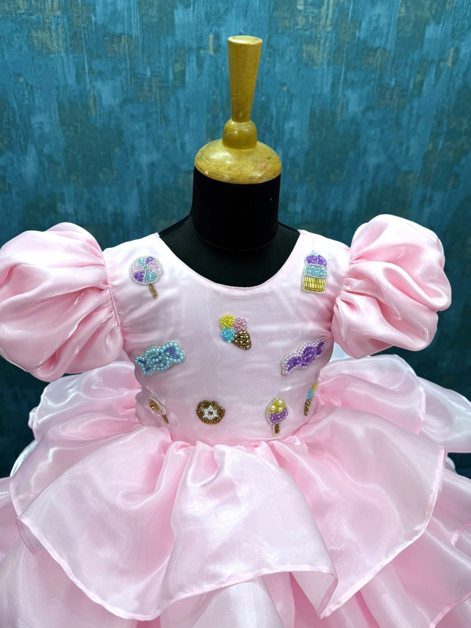 Blush Rose Candy Bloom Royale Princess Ball Gown,