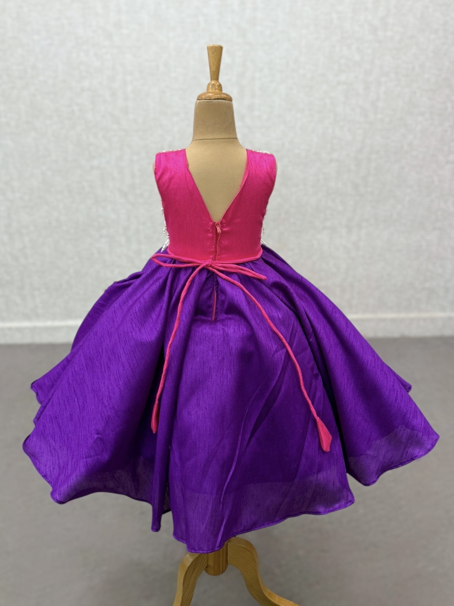 Ball Gown for Girls Online, Purple Party Gown