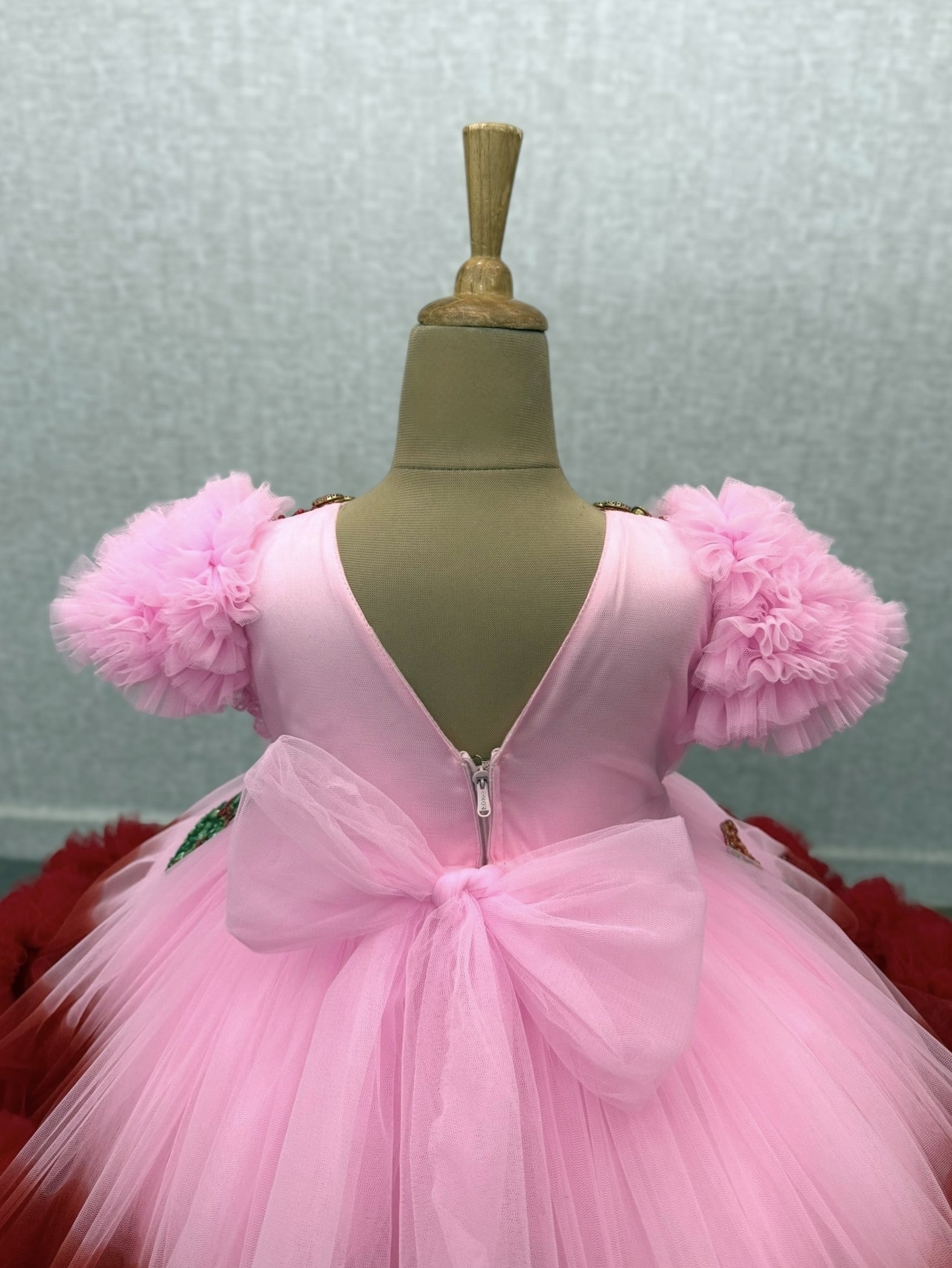 Strawberry Blush Fairy Delight Baby Gown