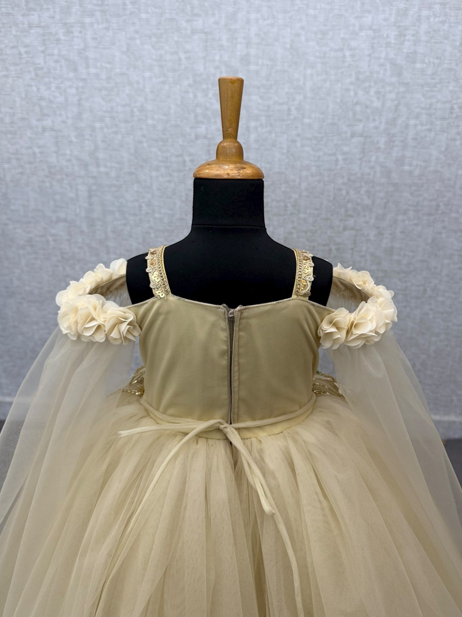 Golden Petal Whisper Couture