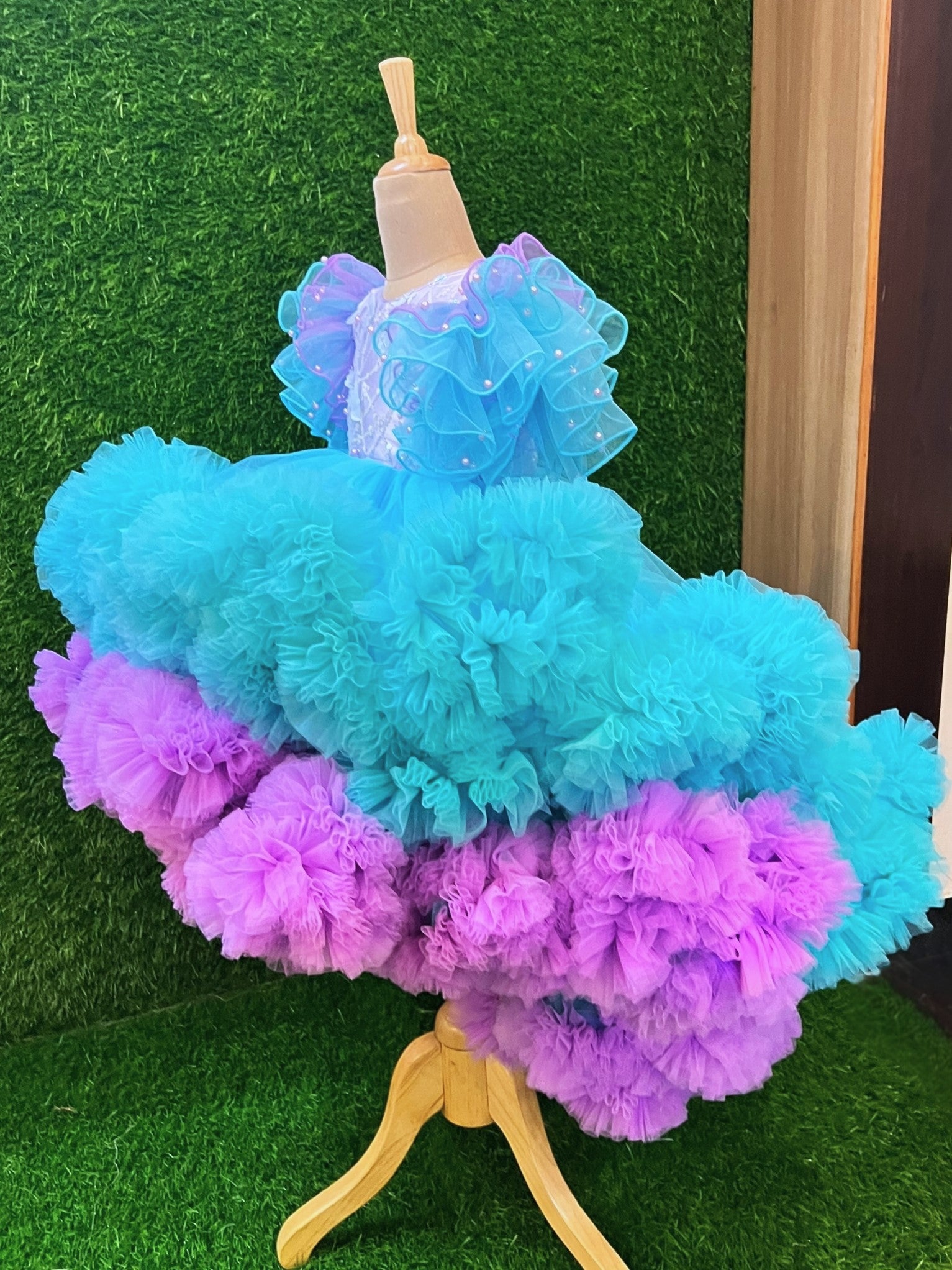 Tidal Pearl Puff Princess Dress