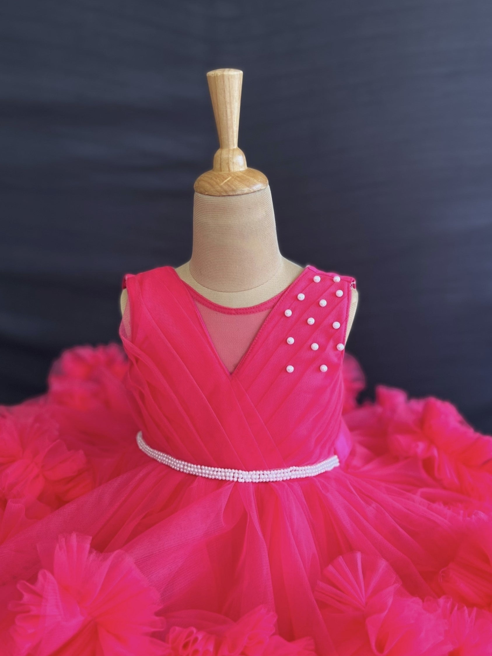 Flamingo Fluff Fantasy Gown