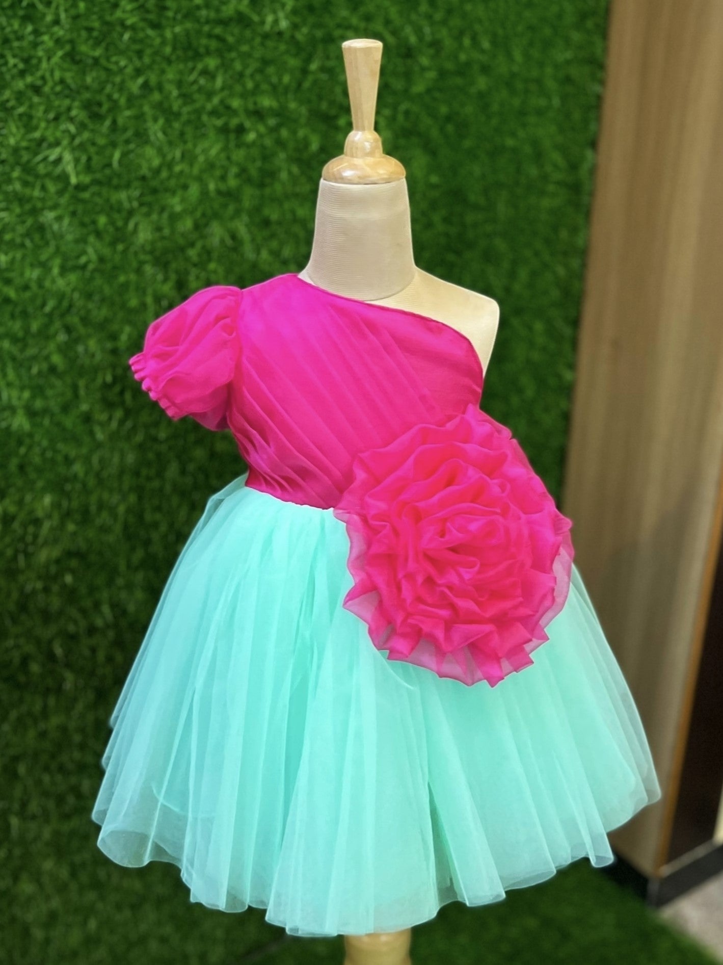 Fuchsia Garden Blossom Dress