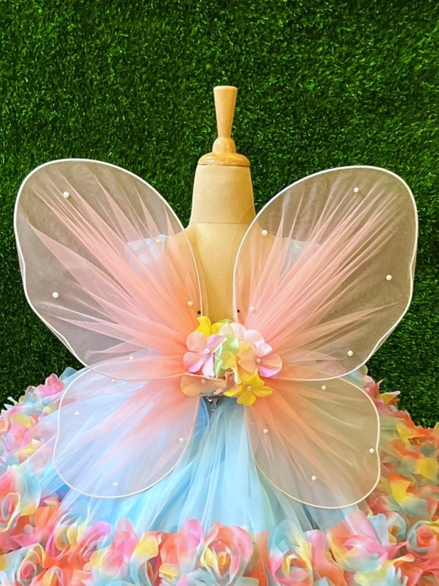 Enchanted Pastel Rose Fairy Gown