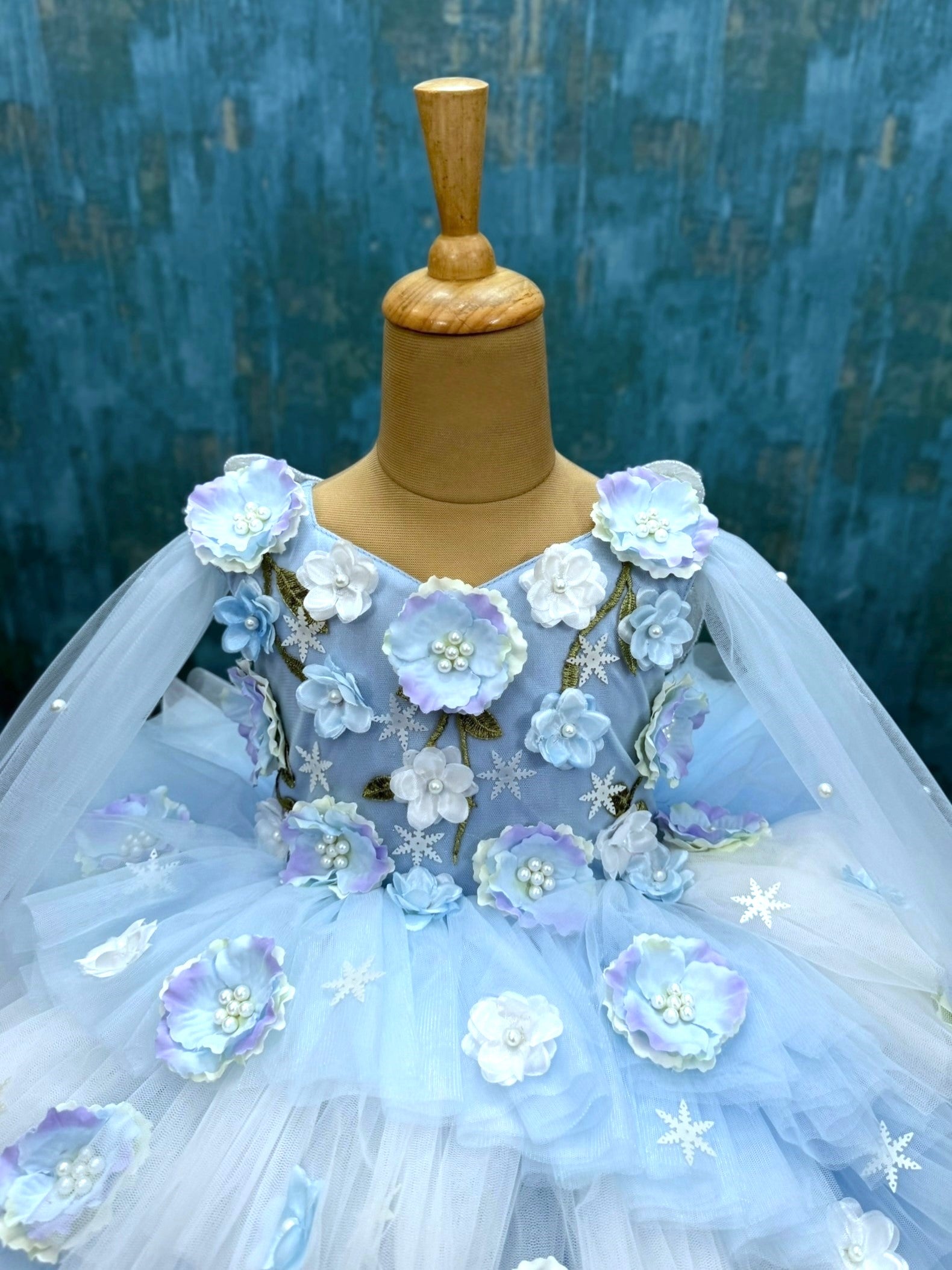 Snow Kissed Bluebell Princess Tulle Gown