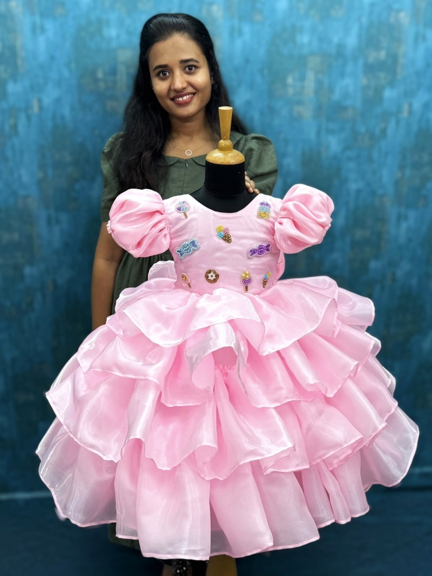 Blush Rose Candy Bloom Royale Princess Ball Gown,