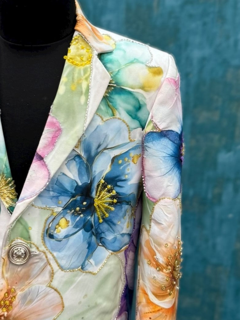 Floral Symphony Atelier- Comes with Shirt and Pant