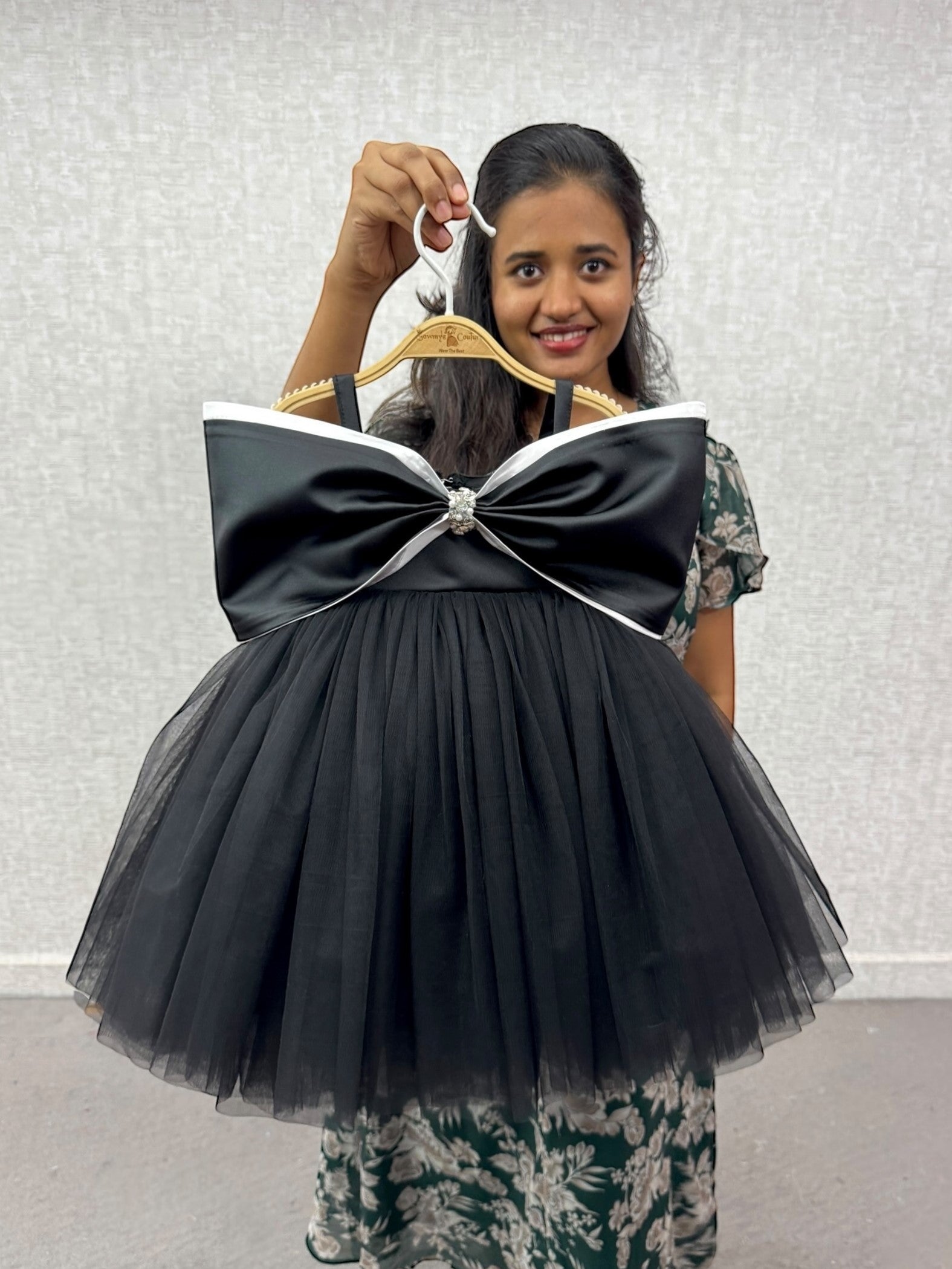 Black Twilight Bow Ball Dress