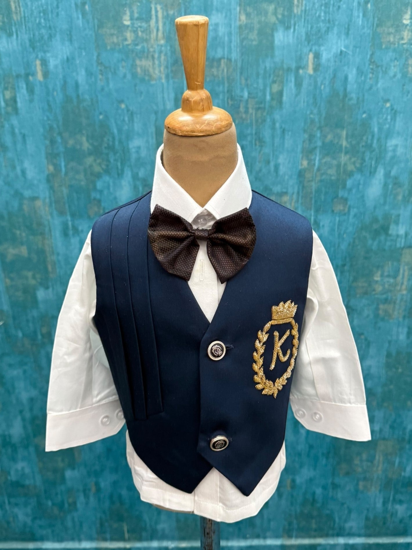 Crown Emblem Prince Elite- Comes with Pant, Shirt and Bow