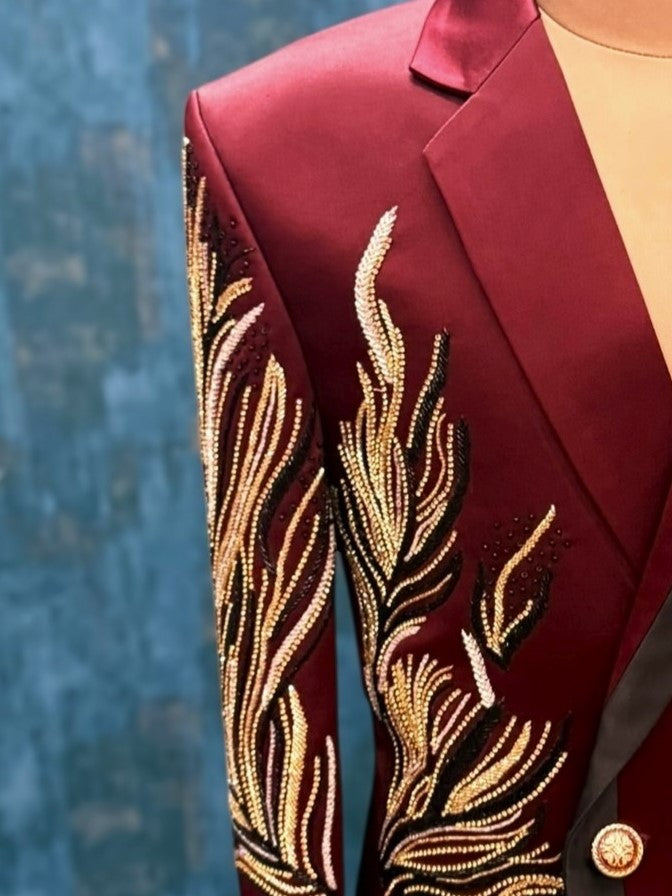 Garnet Flame Majesty- Comes with Pant and Shirt