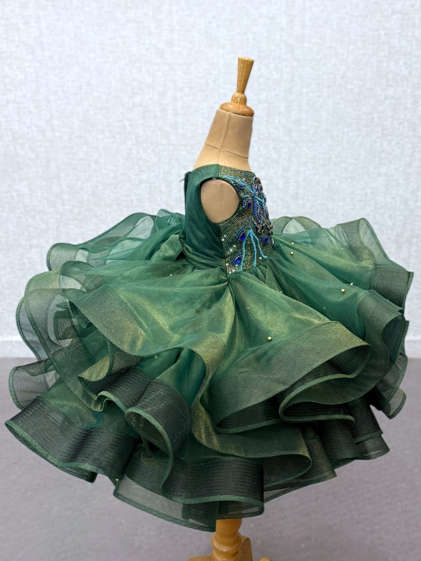 Arista Emerald Peacock Majesty Gown