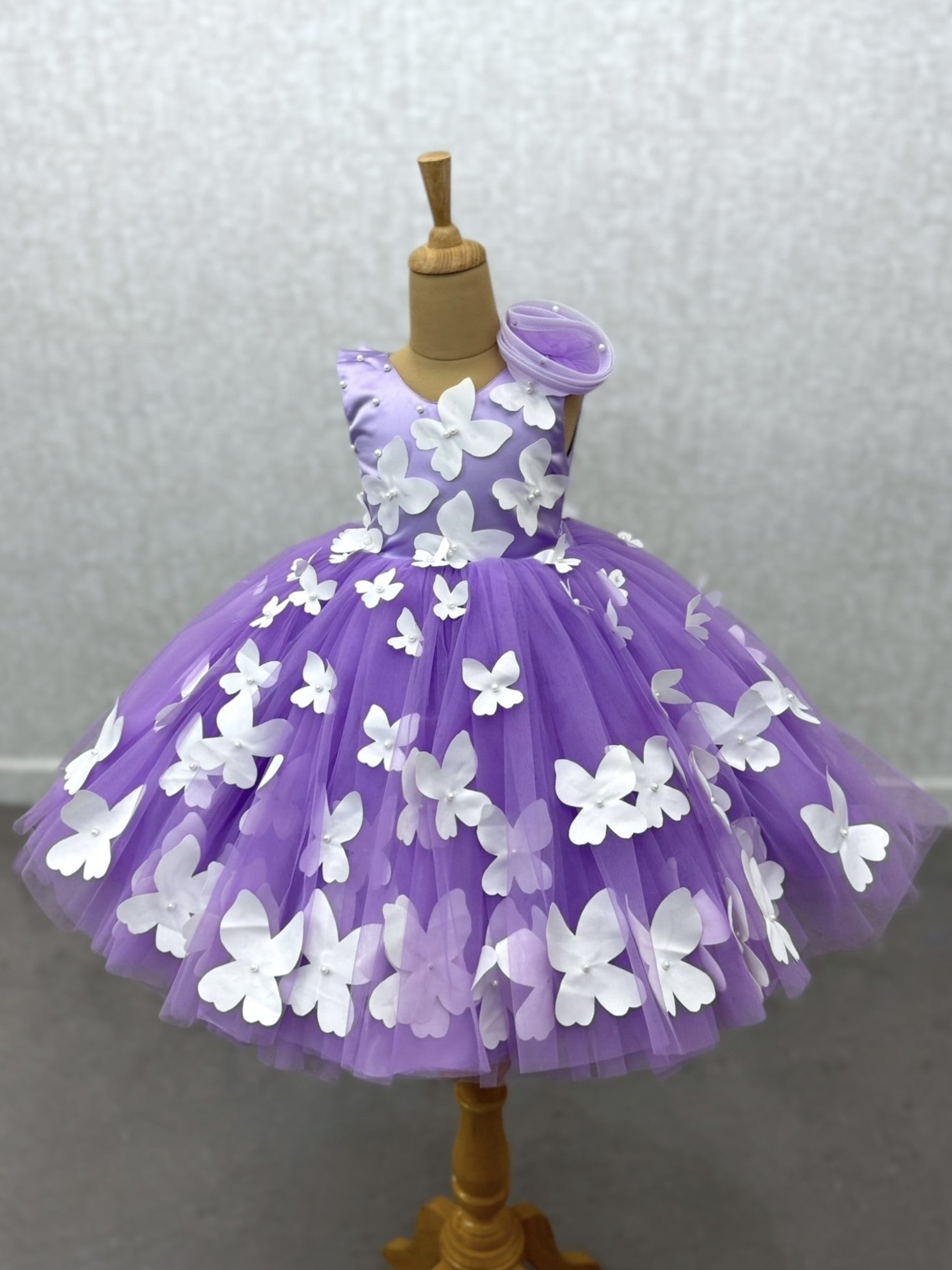Purple Flutter Wings Dress