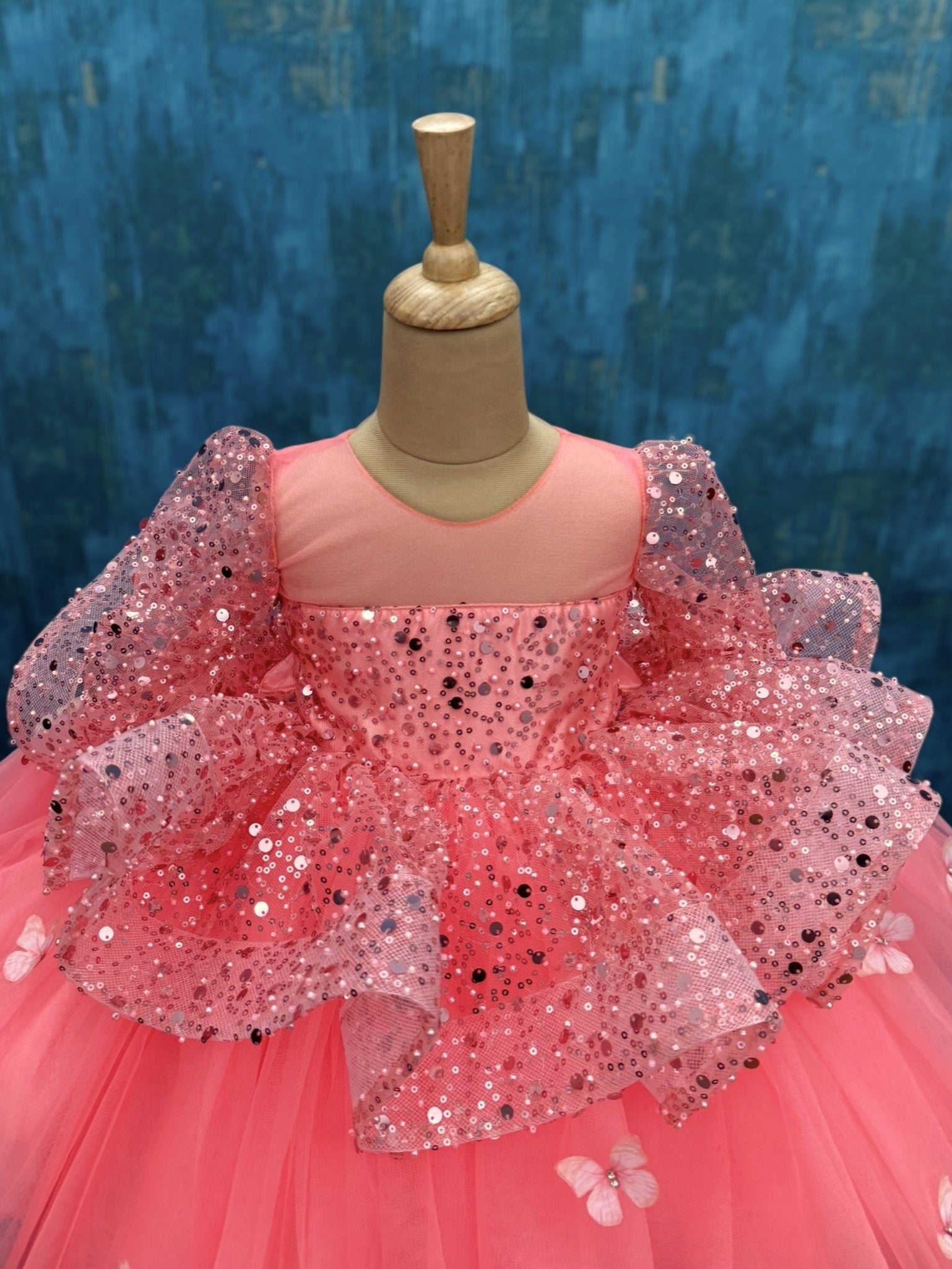 Rosé Fairy Flare Butterfly Princess Gown