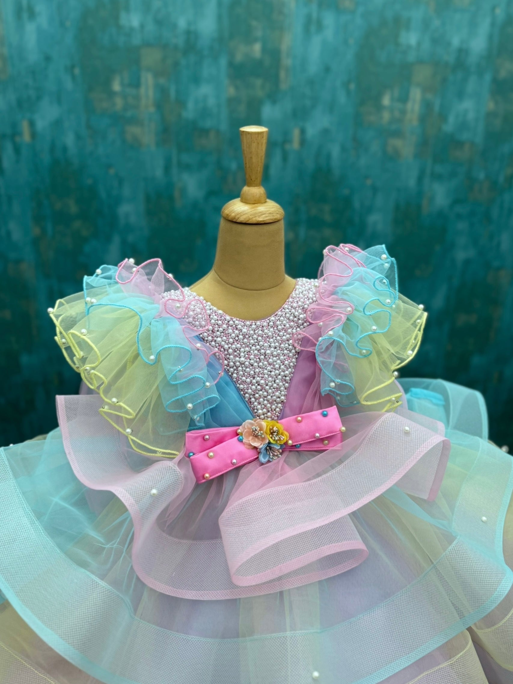Unicorn Dream Crystal Ruffle Princess Gown