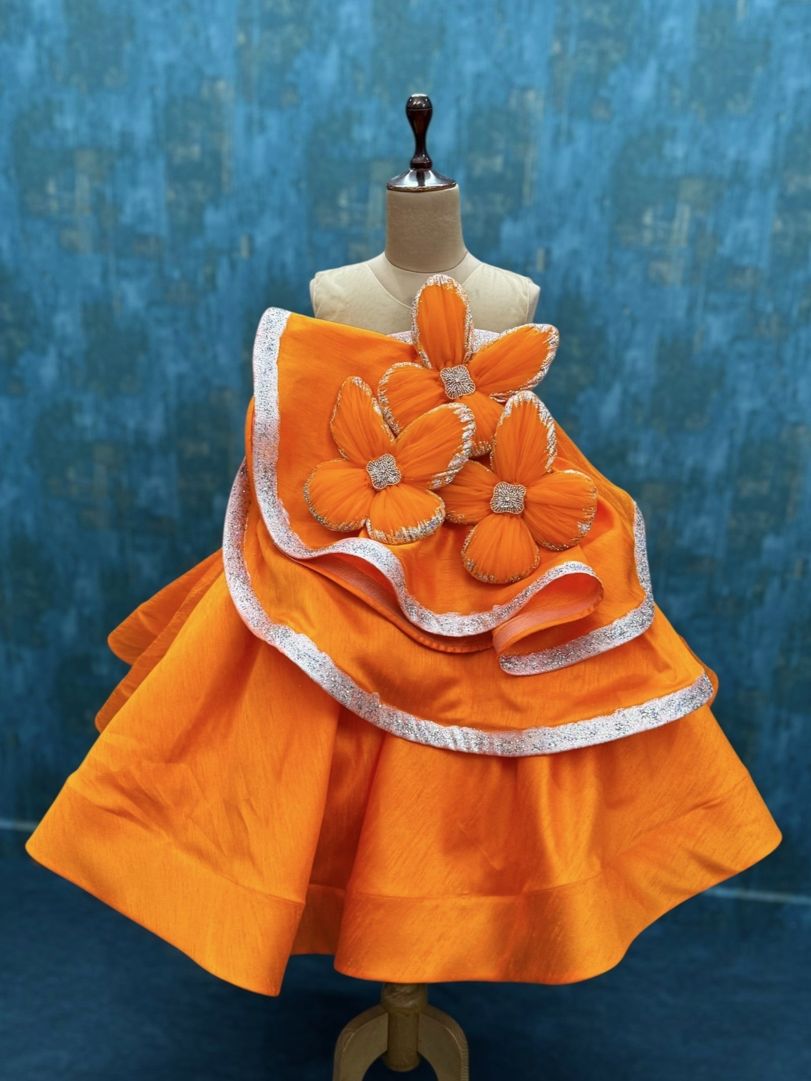 Autumn Sunflower Charm Couture Gown