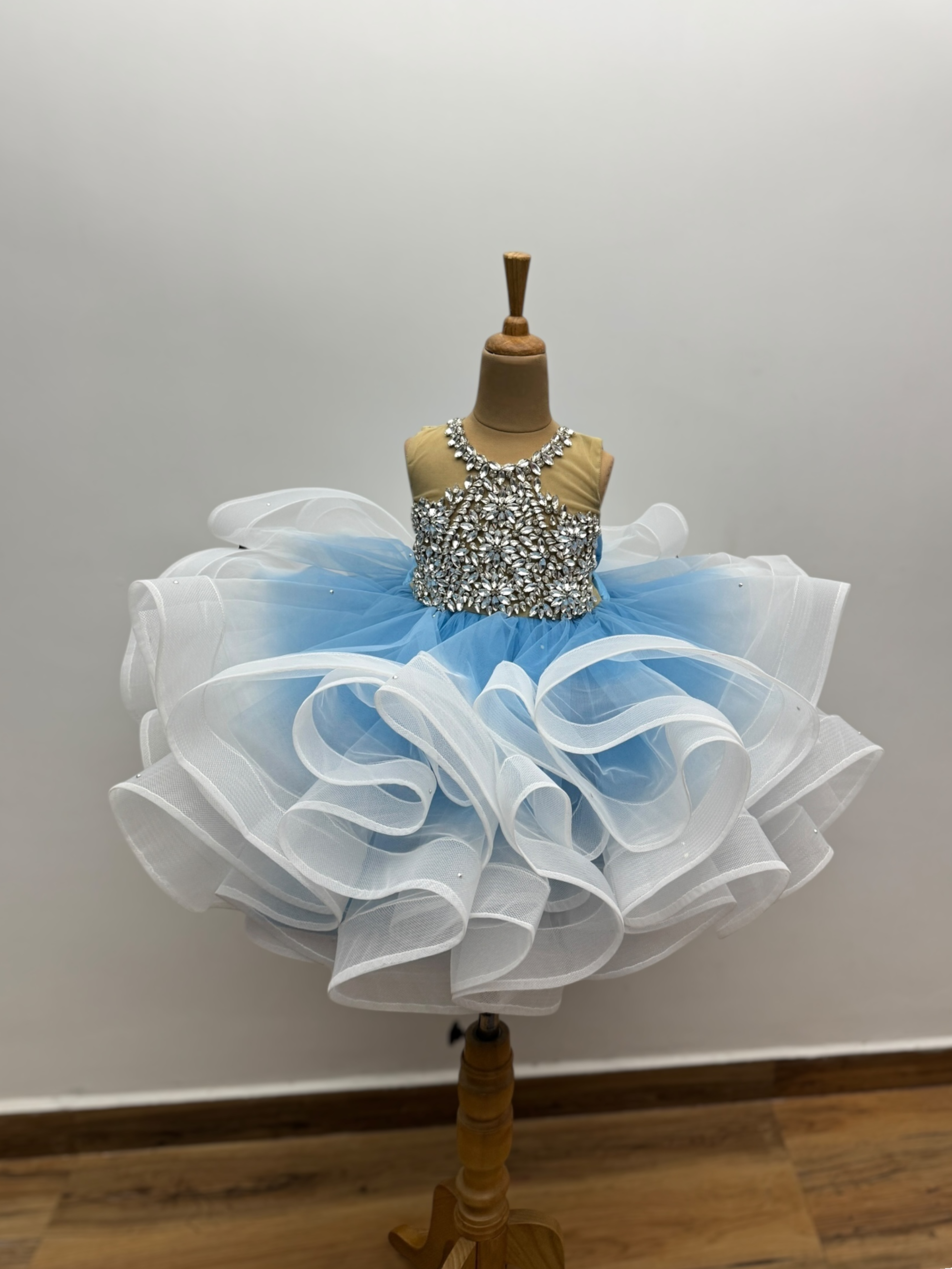 Ball gown for girls Online, Sky Blue Ballgown