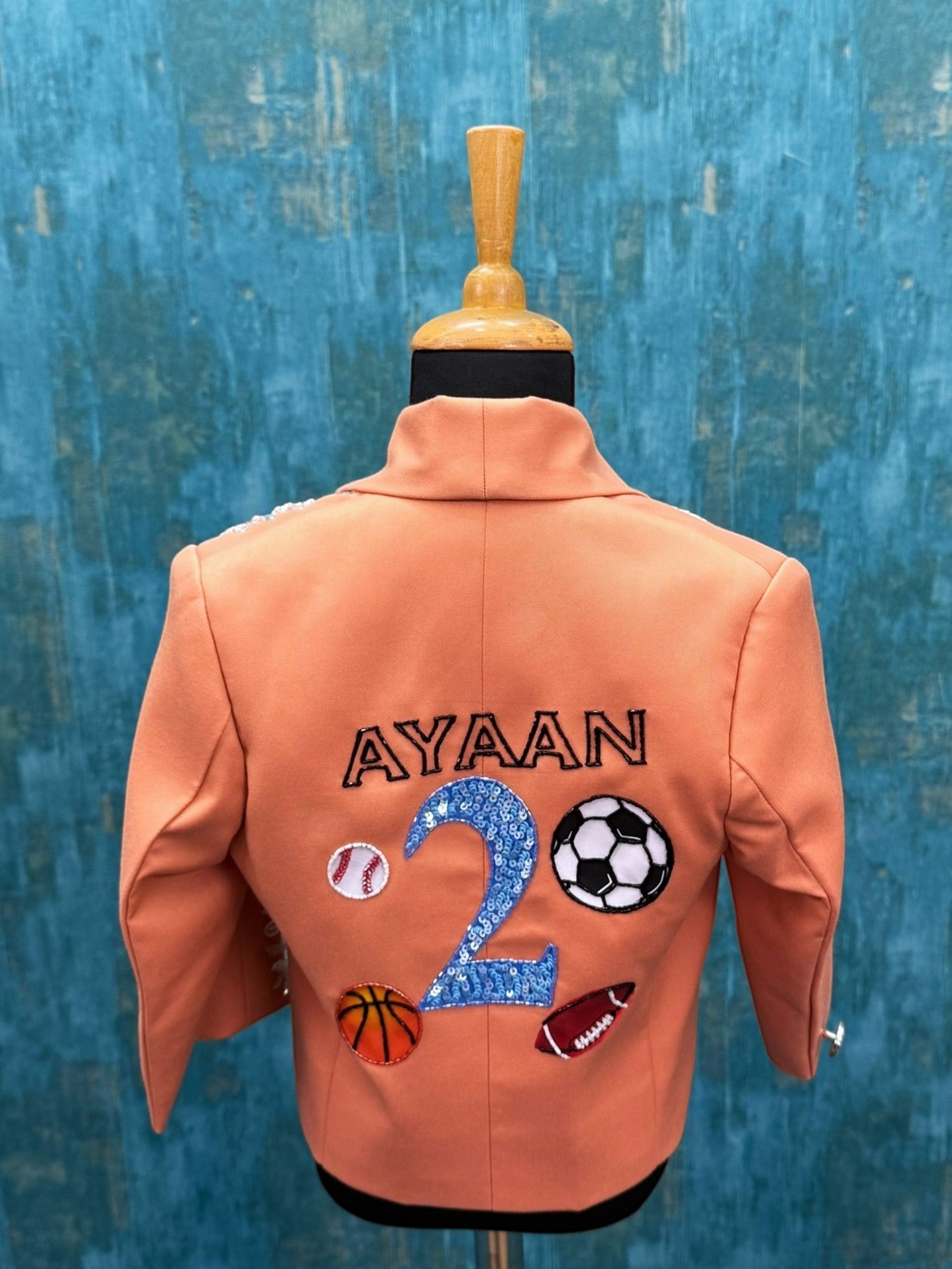 Pastel Orange Magic Aura Gown- Comes with Pant and Shirt