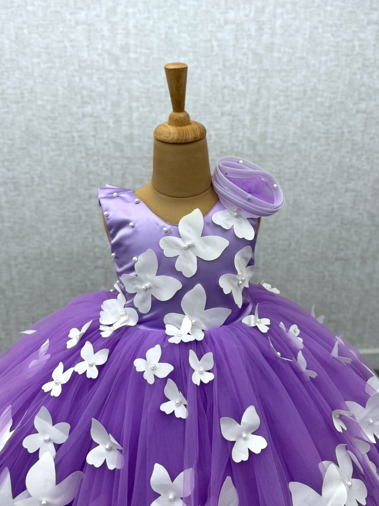 Purple Flutter Wings Dress