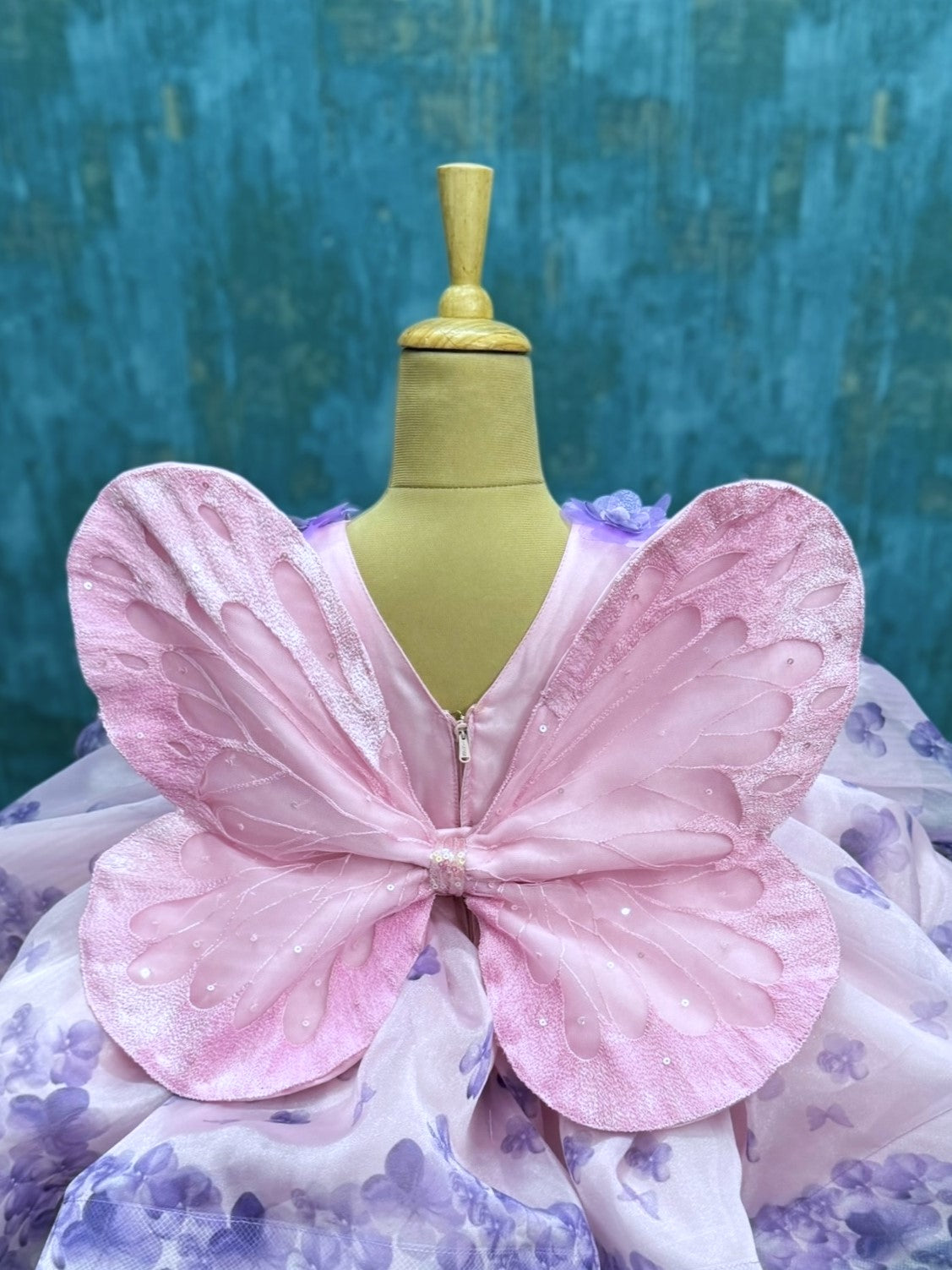 Lavender Drift Butterfly Blossom Royal Celebration Dress