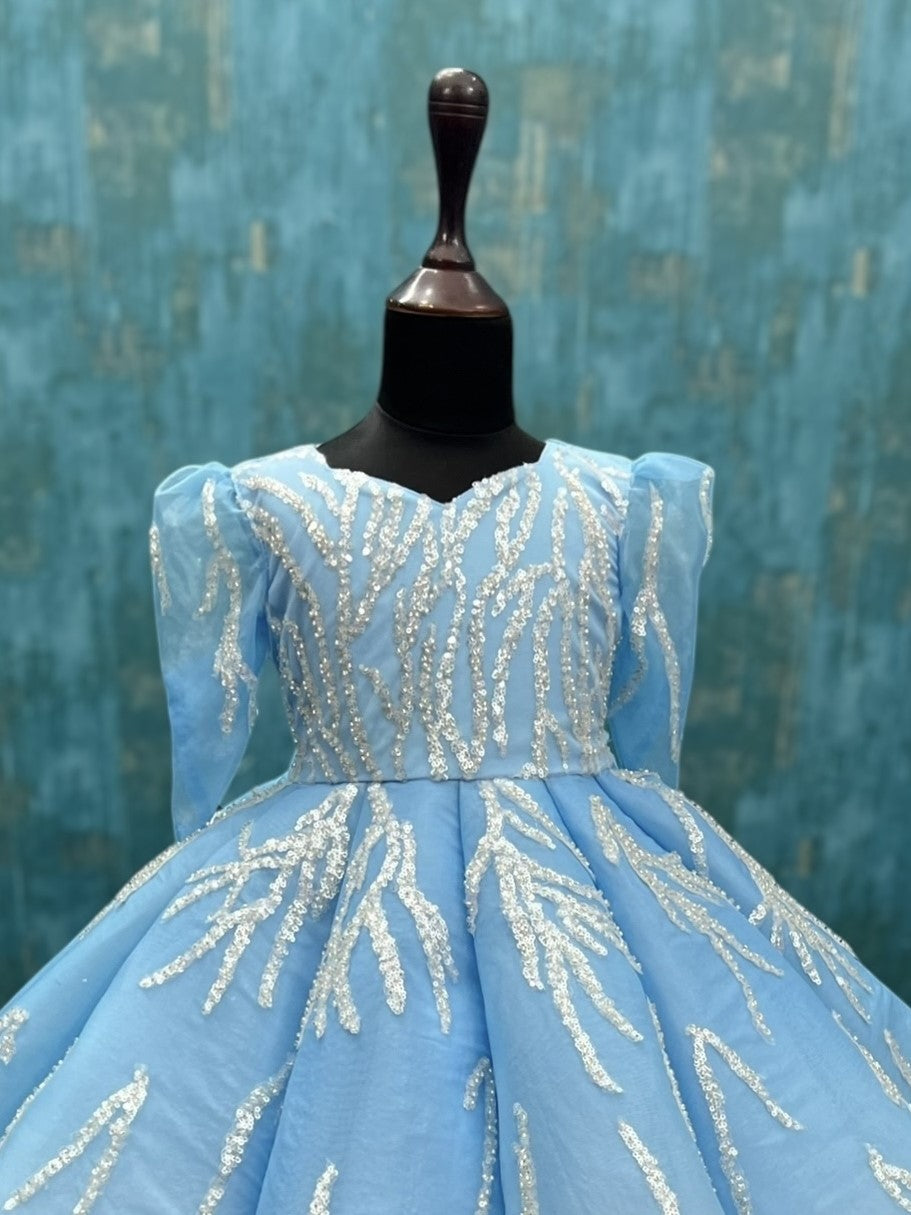 Princess Gown Online, Blue Princess Ball Gown