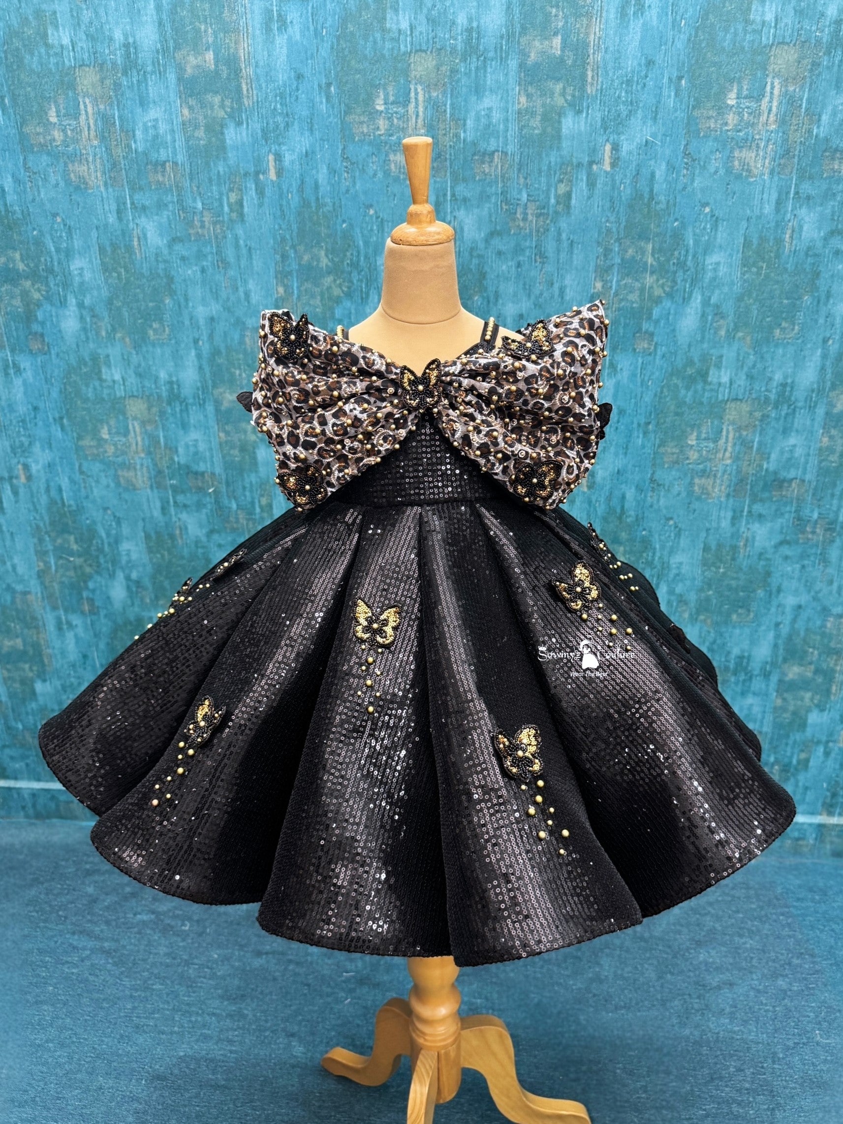 Noir Royale Butterfly Gown