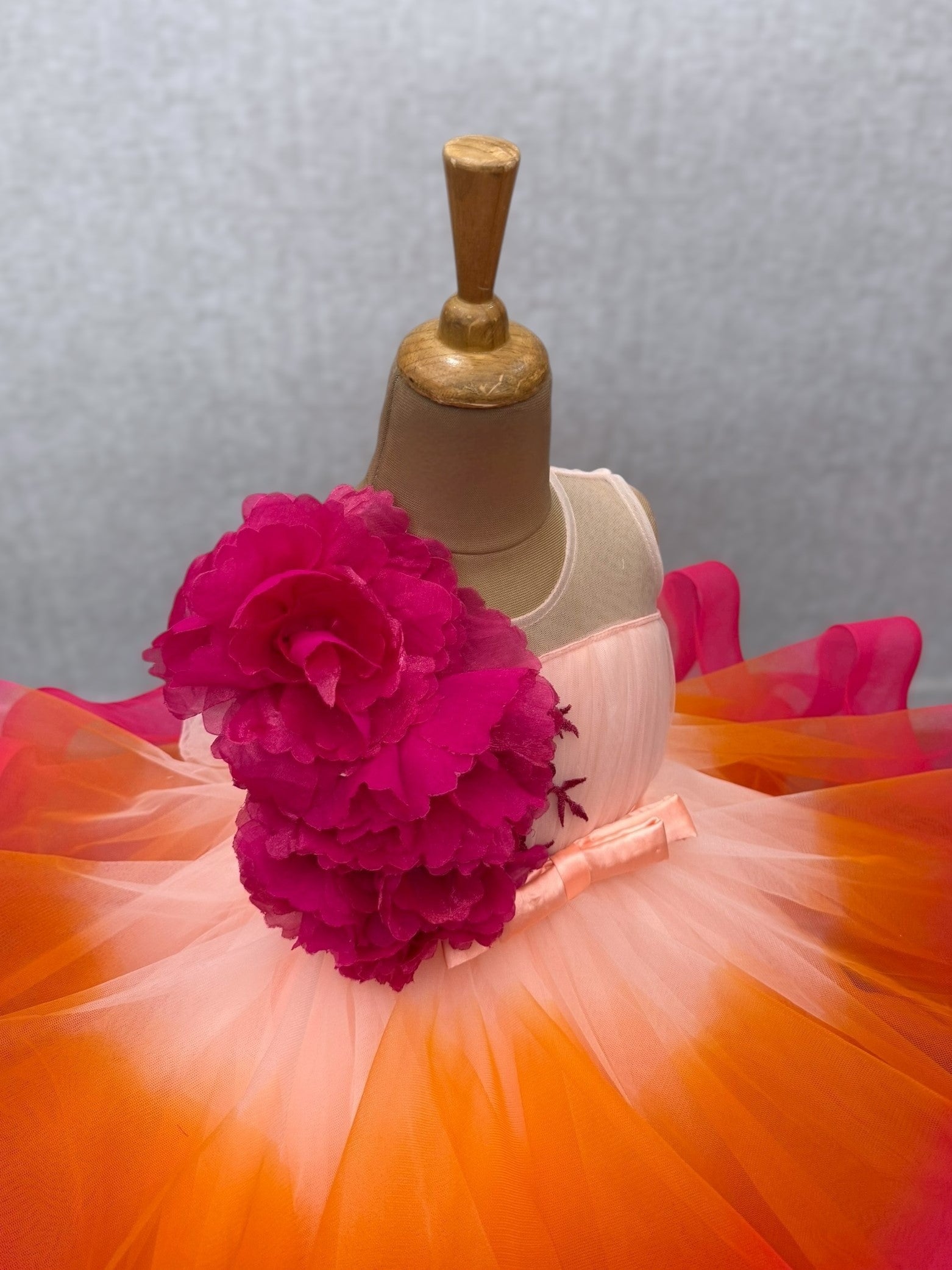 Sunset Bloom Whirl Gown
