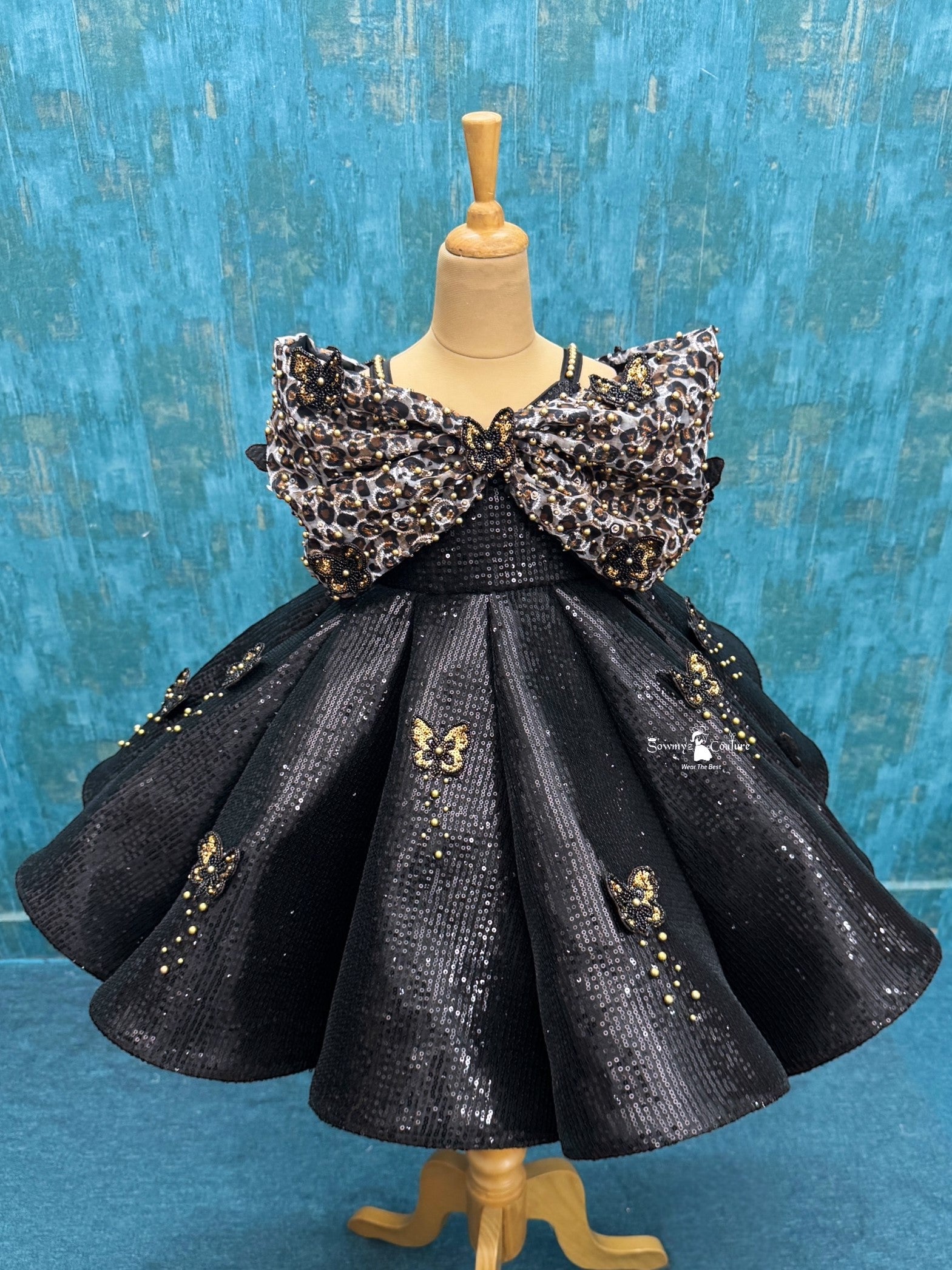 Noir Royale Butterfly Gown