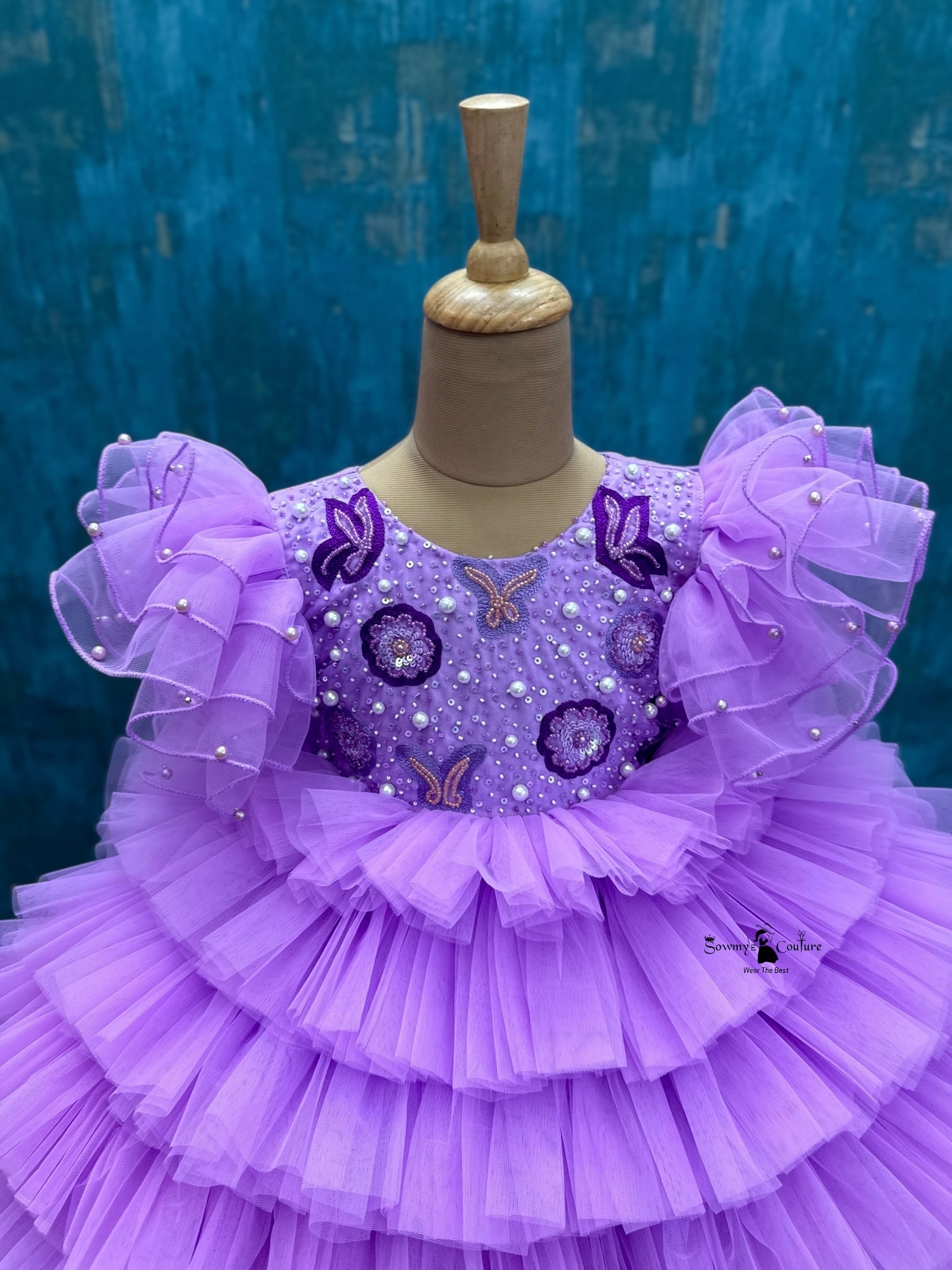 Buy Party Wear Dresses Online, Lavender Princess Mom & Daughter Set