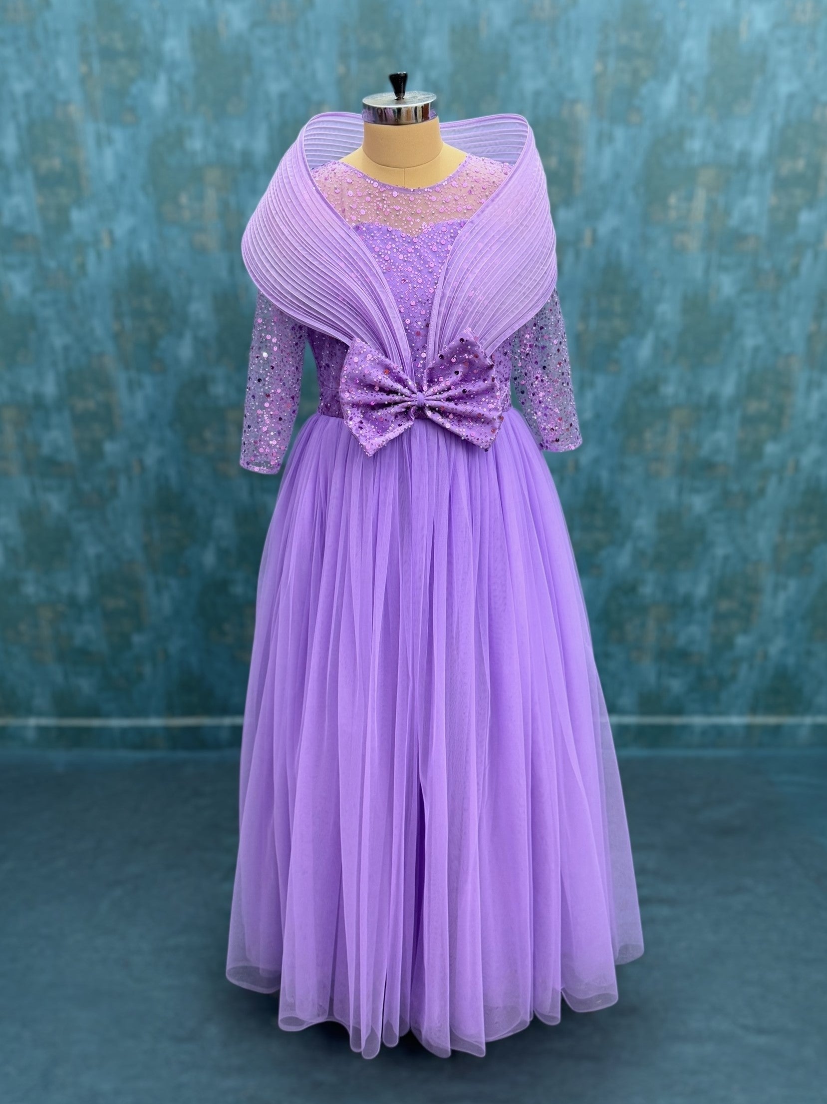Buy Mother Daughter Dresses Online, Lavender Bow Fairy Gown Duo